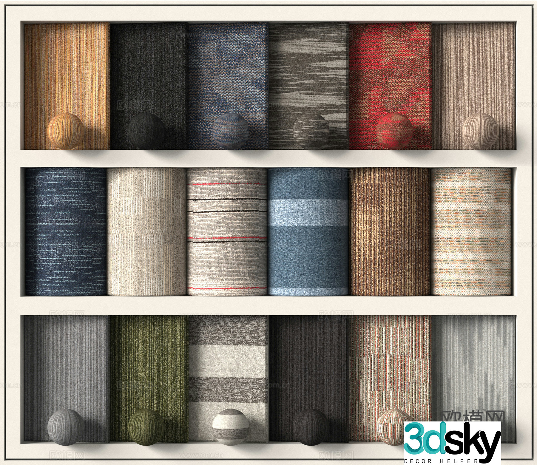 Modern fabric texture 3D model