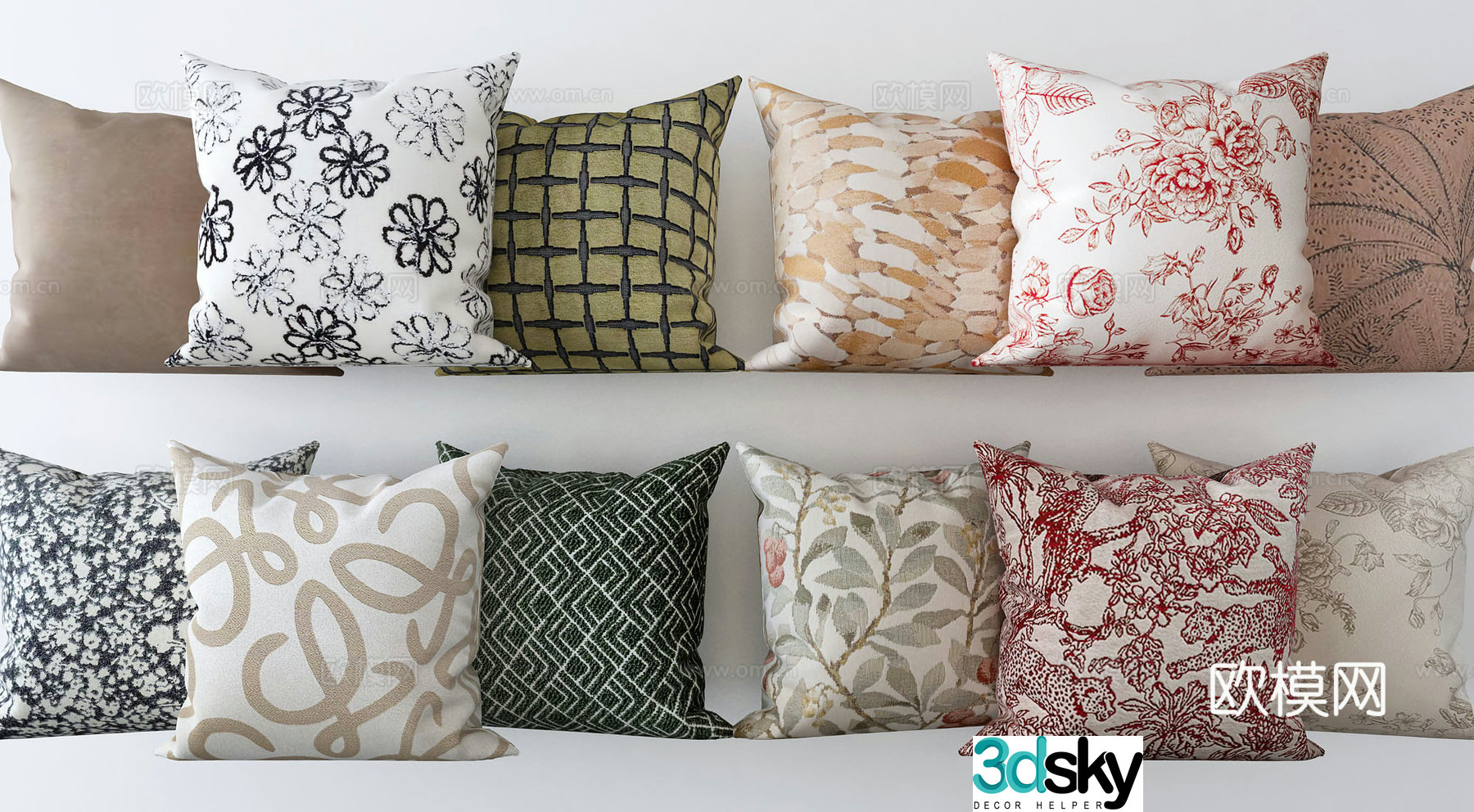 Modern pillow pillow 3d model