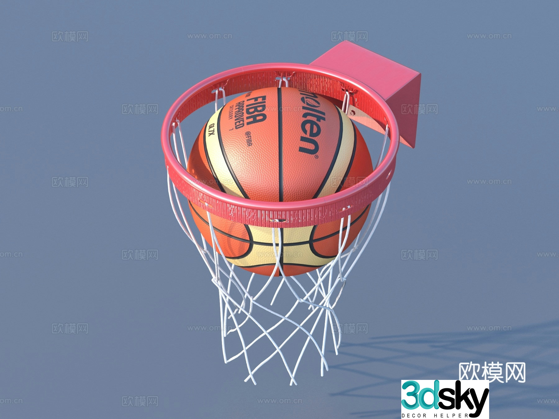 Basketball Basketball Net Basketball Box 3D Model