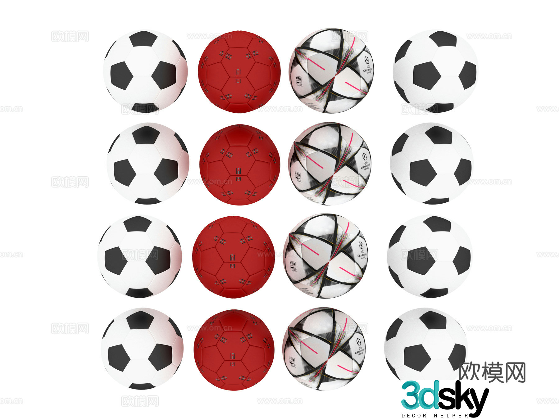 Sports Goods Ball Football 3d Model