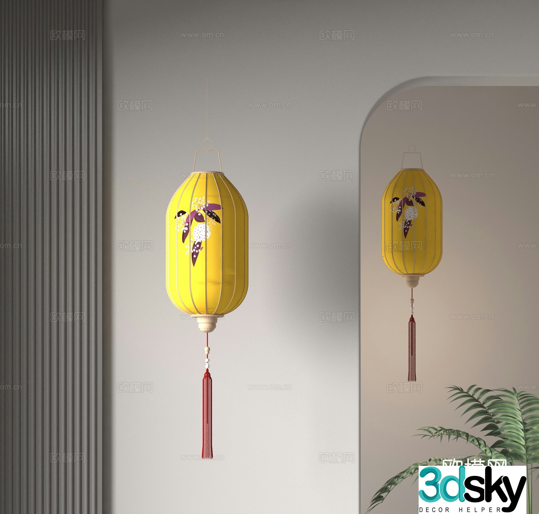 Chinese lantern 3d model