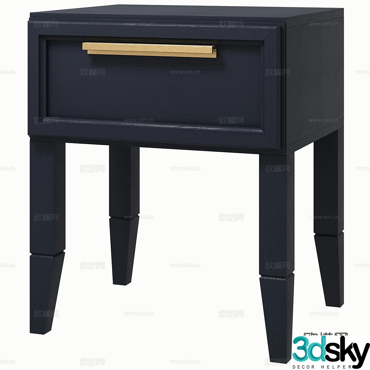 3D model of bedside table