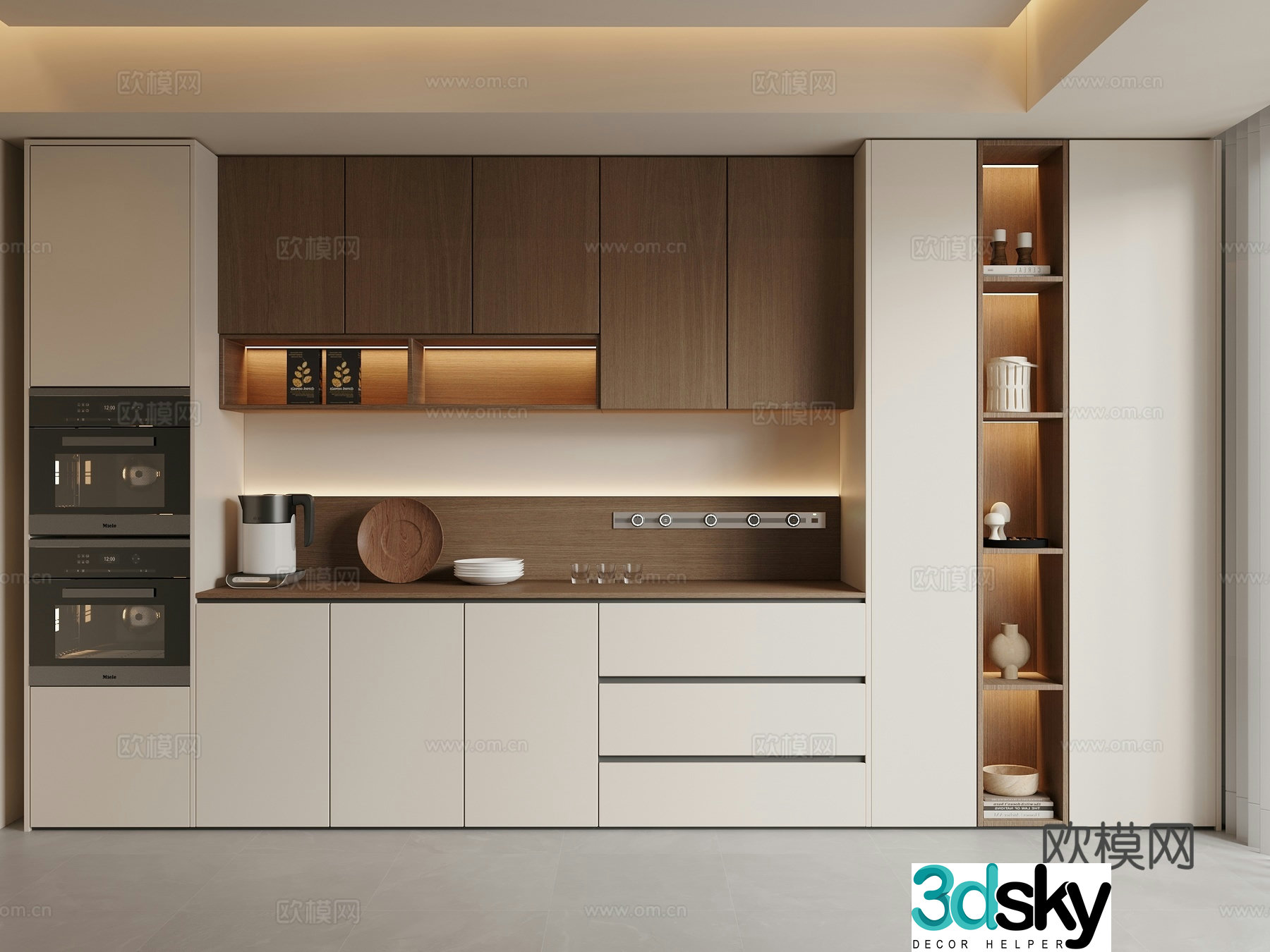 Middle-aged sideboard 3D model