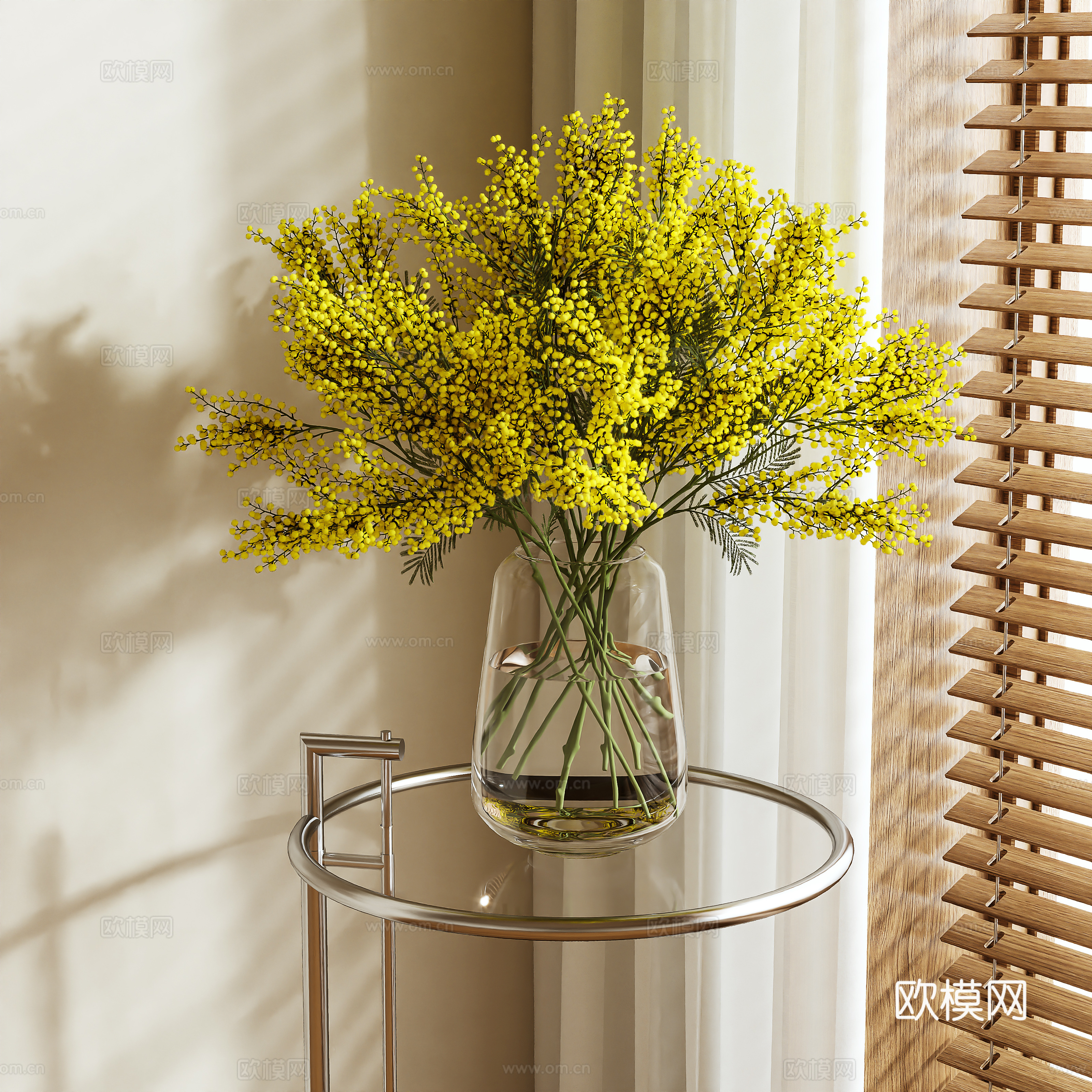 Vase Flower Art Flower Arrangement 3D Model