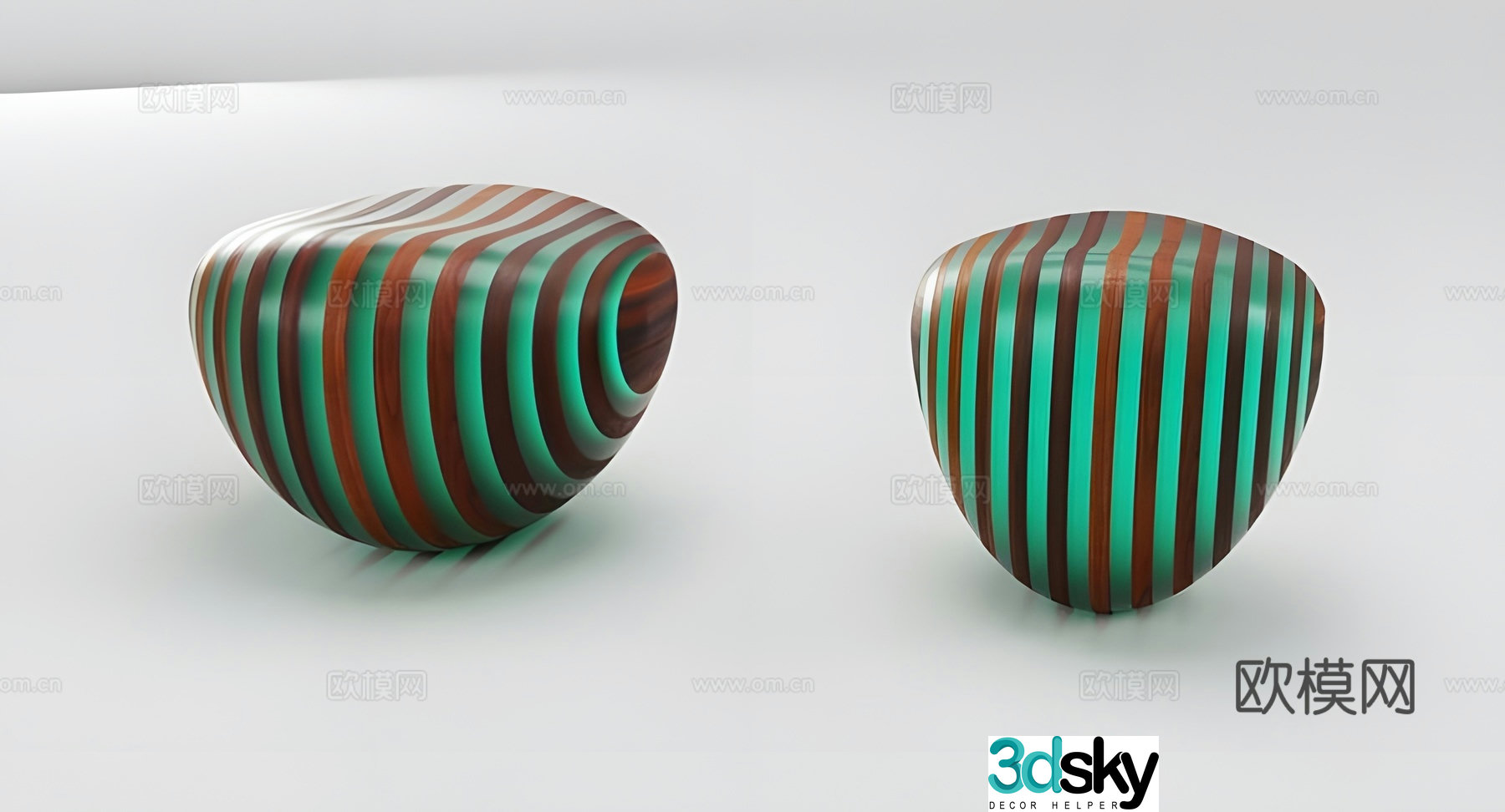 Modern stool sofa stool 3d model