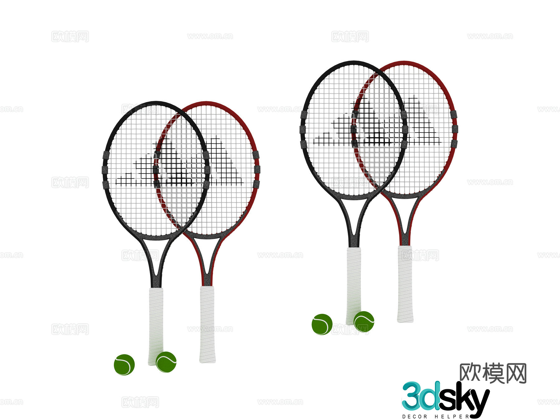 Sports Goods Racket 3d Model