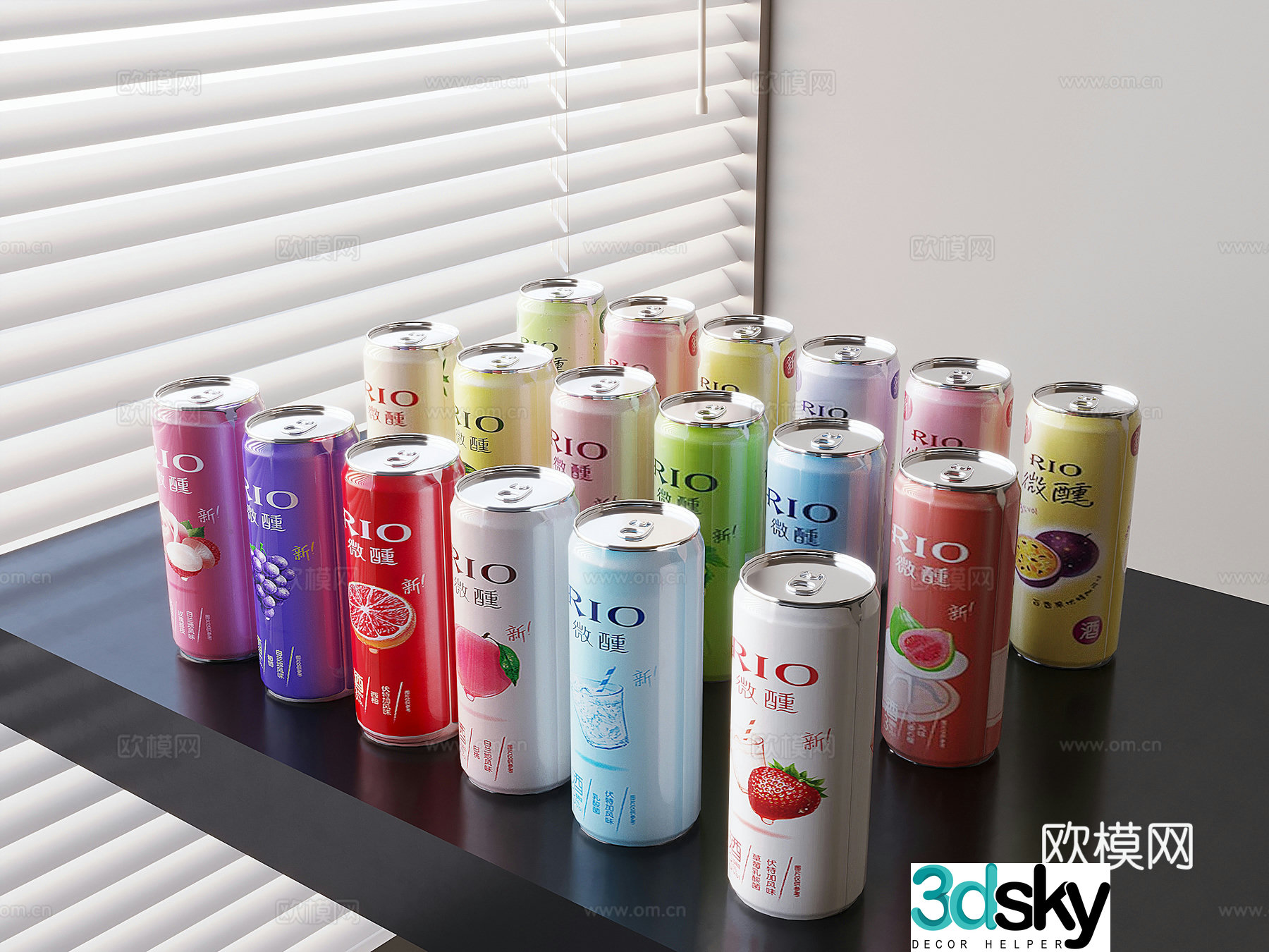 RIO micro -cocktail wine drink drink 3D model