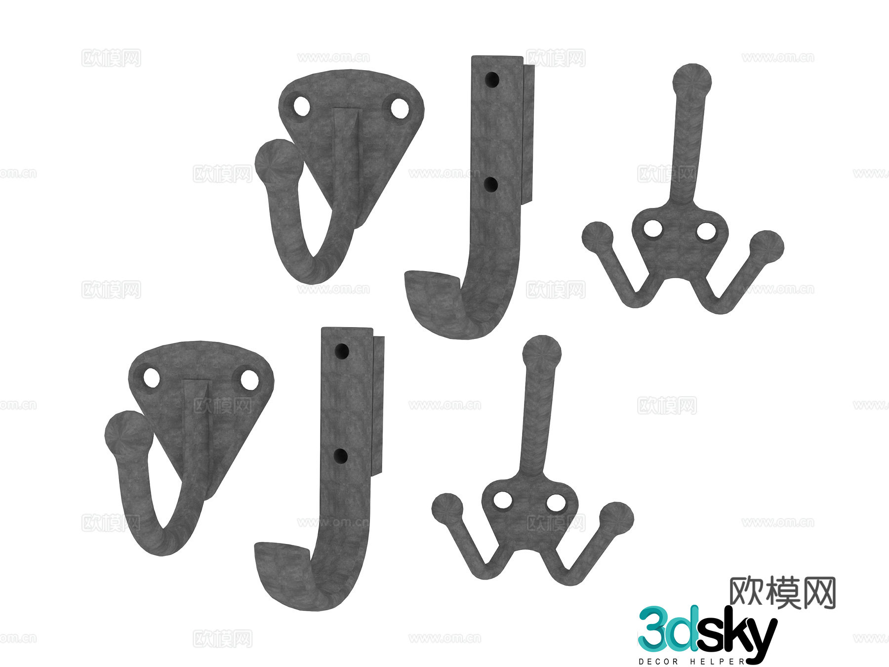 Hardware Coat hook Hook 3D model