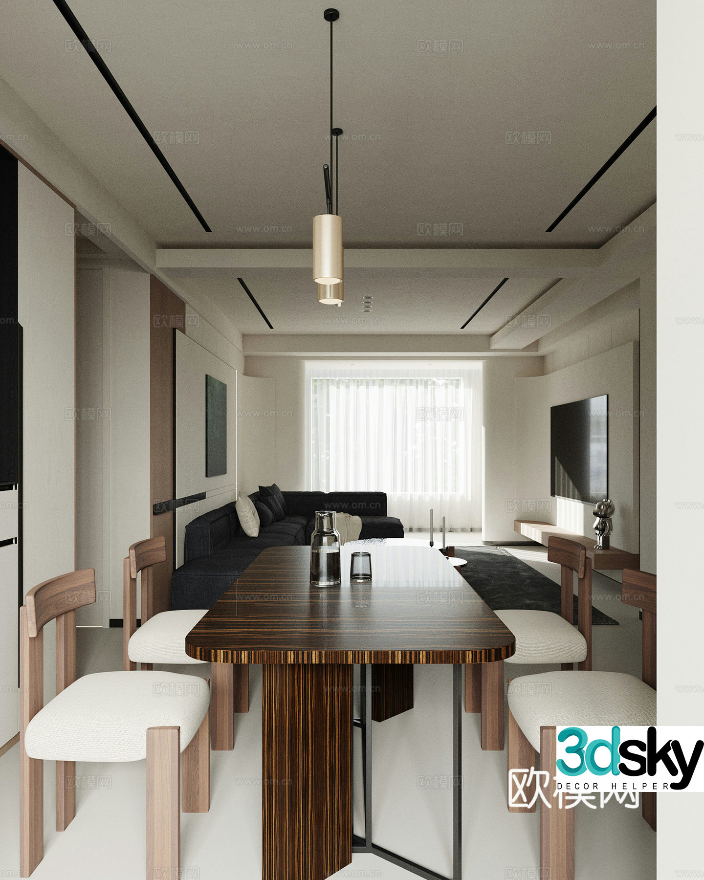 Italian restaurant 3D model