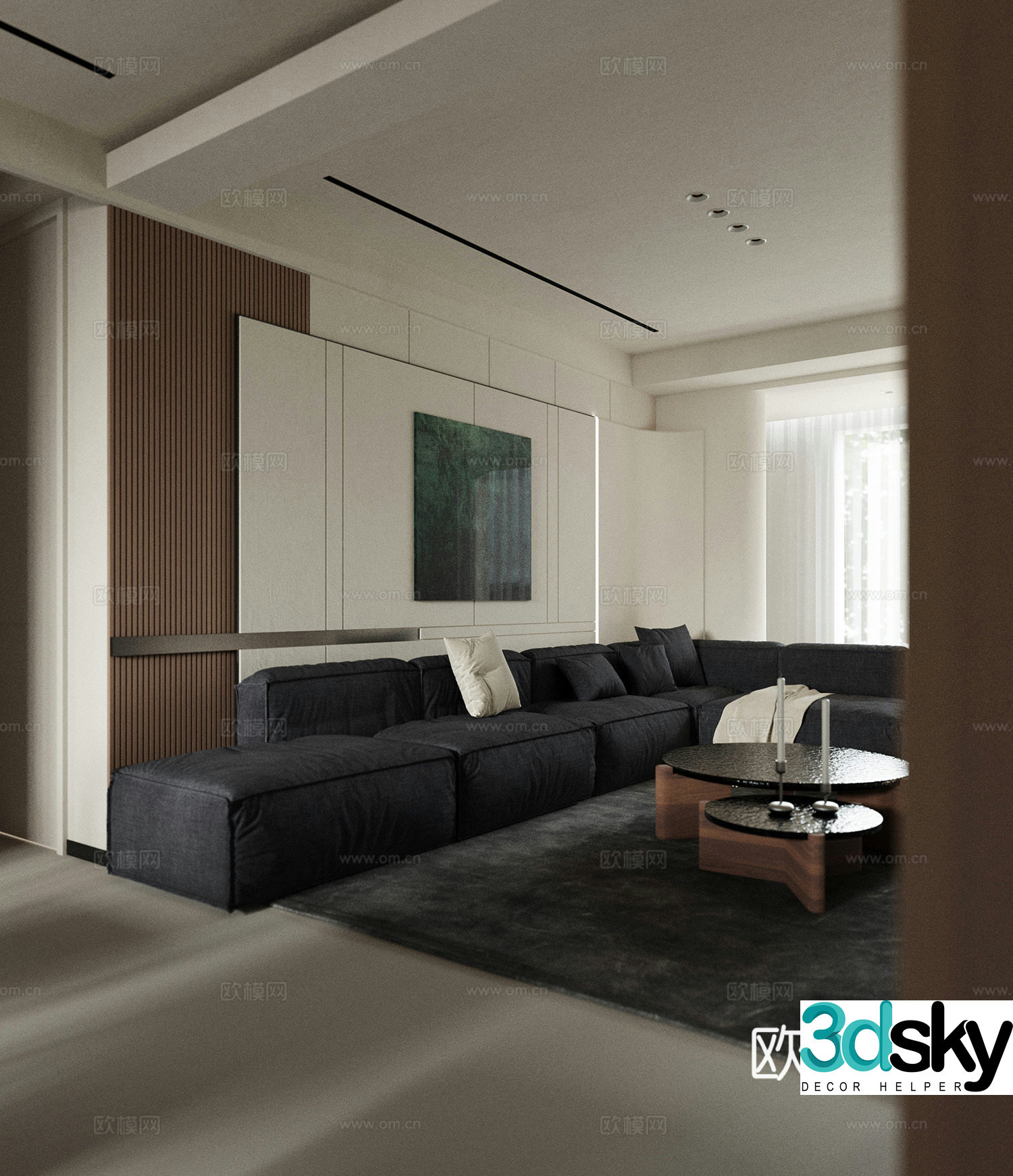 Italian living room 3d model