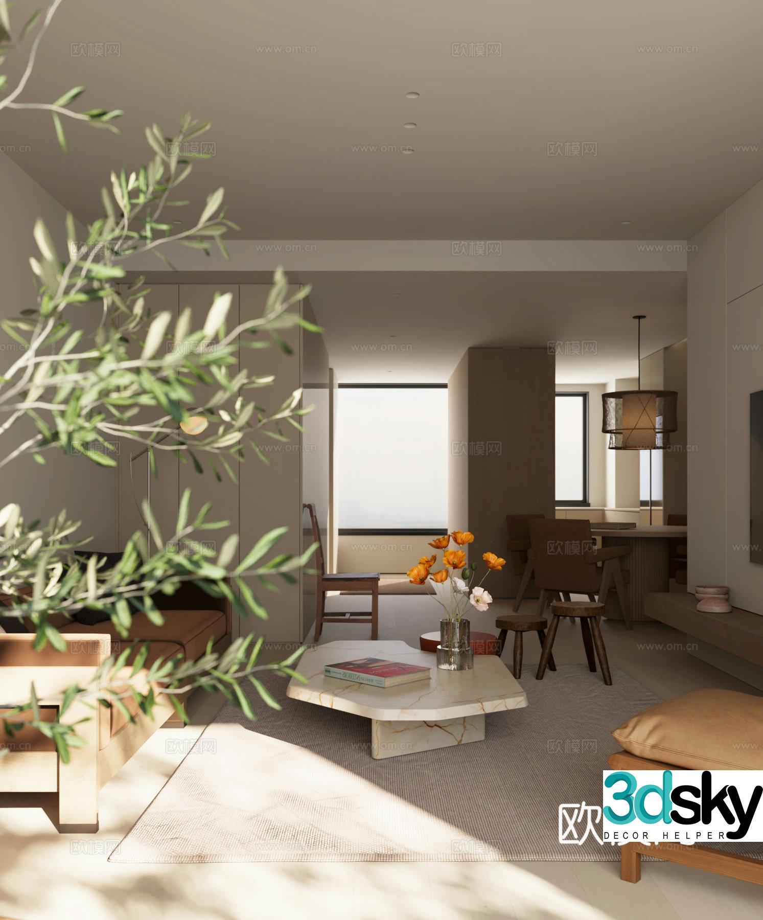 Italian restaurant 3D model