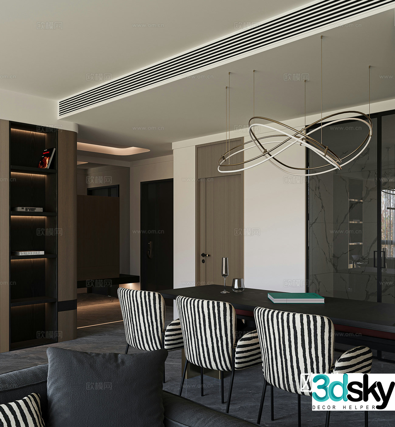 Italian restaurant 3d model