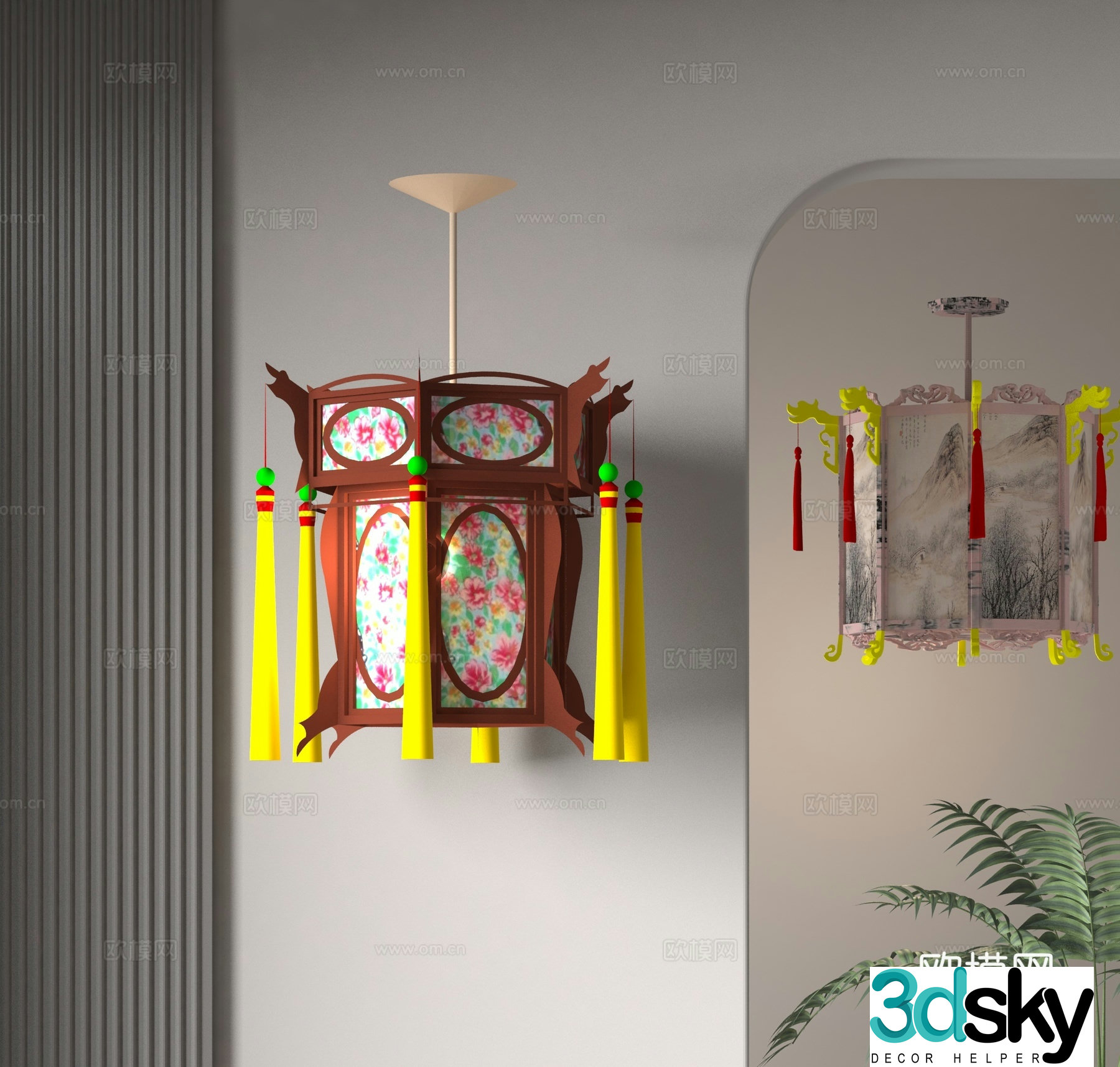 Chinese lantern 3d model
