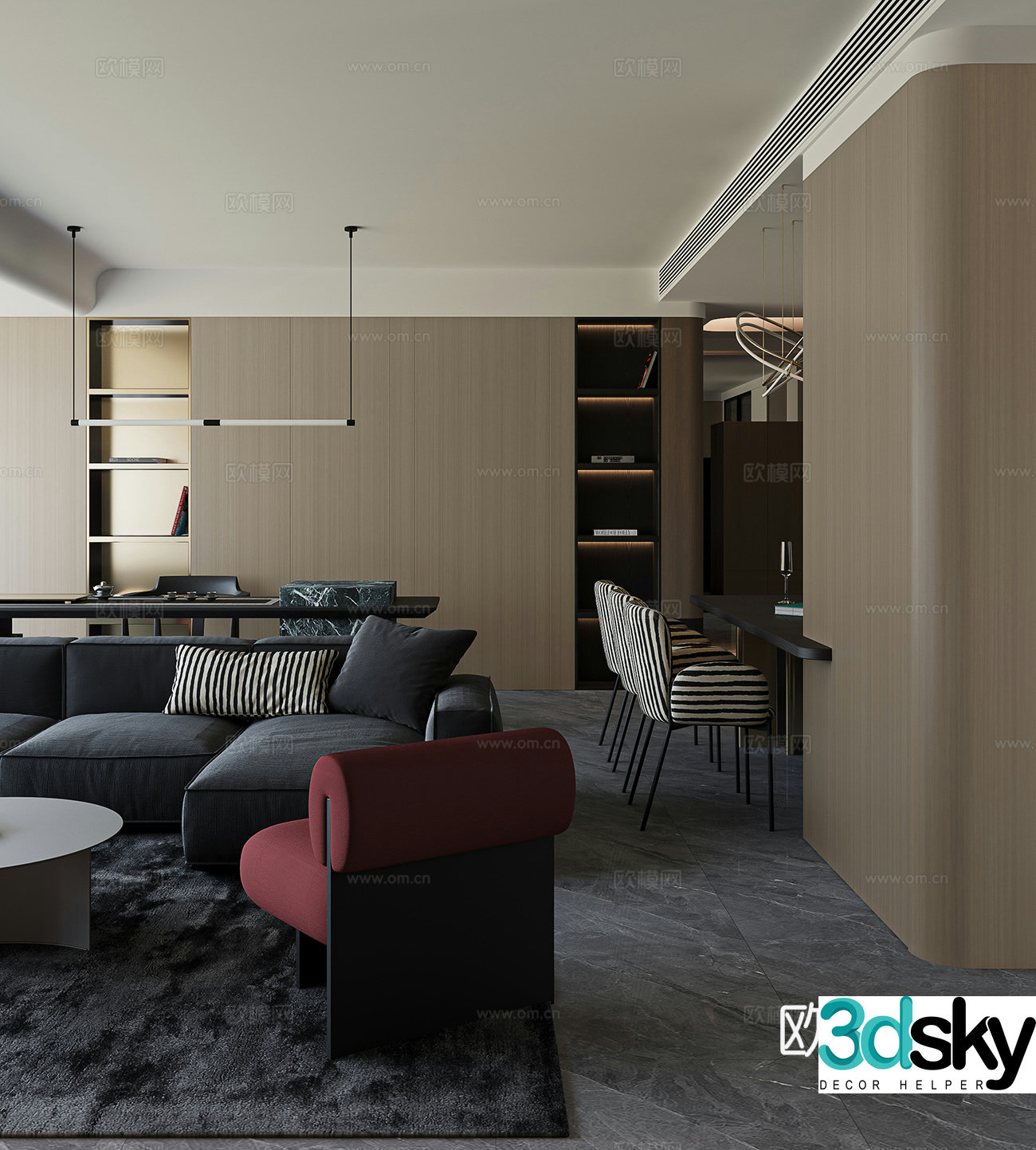 Italian restaurant 3D model