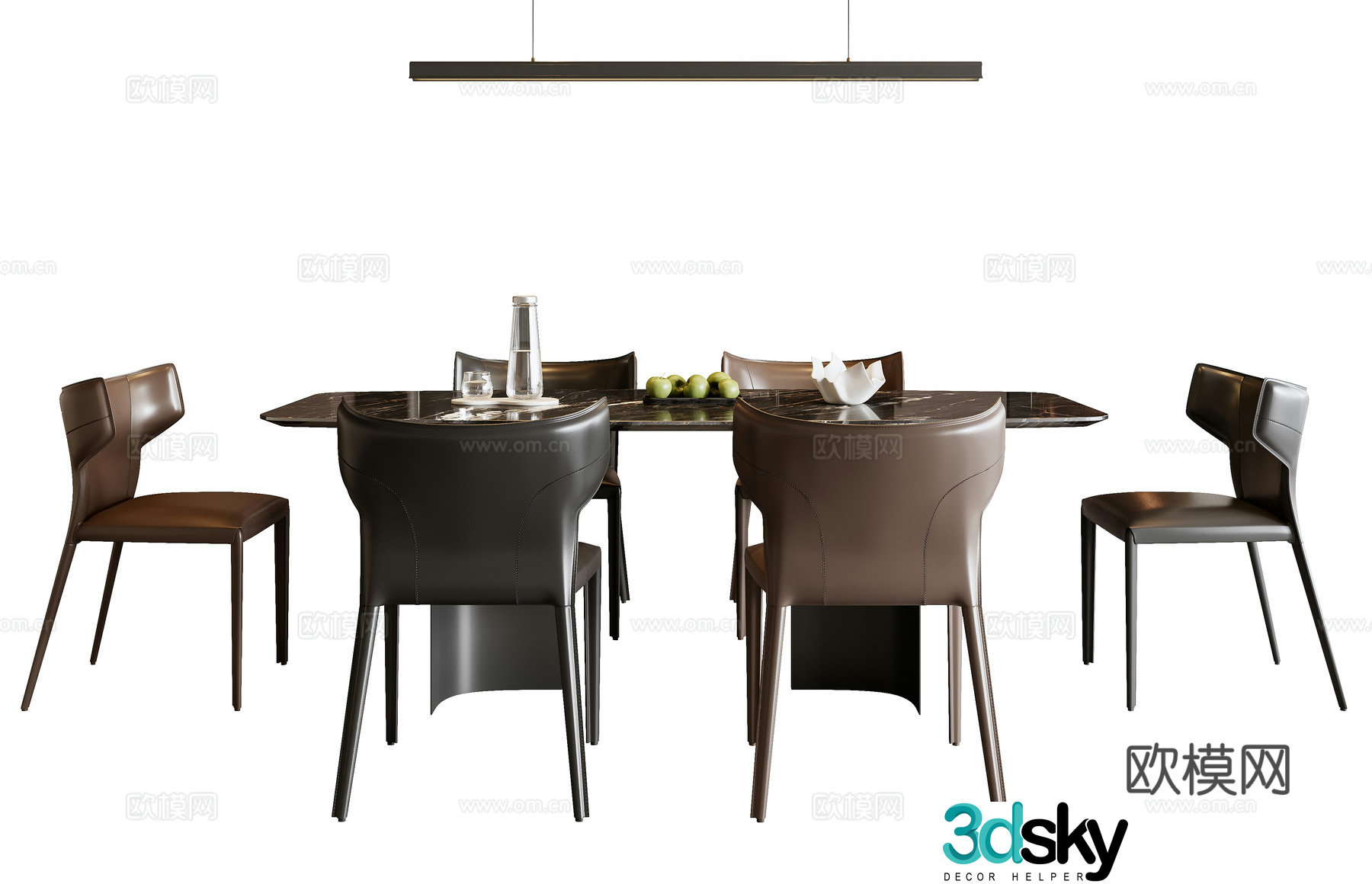 Es about Italian Table and Chair 3D Model