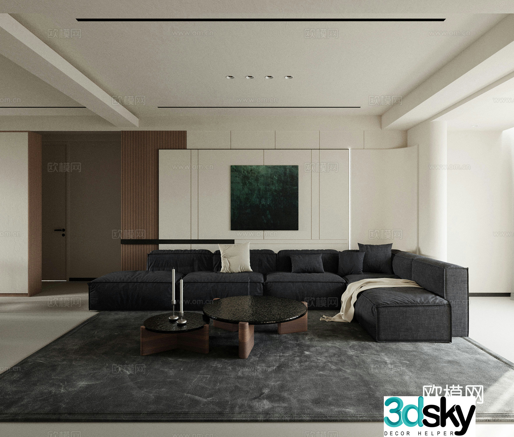 Italian living room 3d model