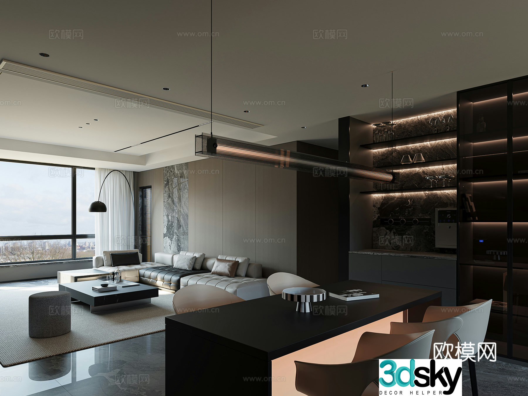 Italian restaurant 3D model