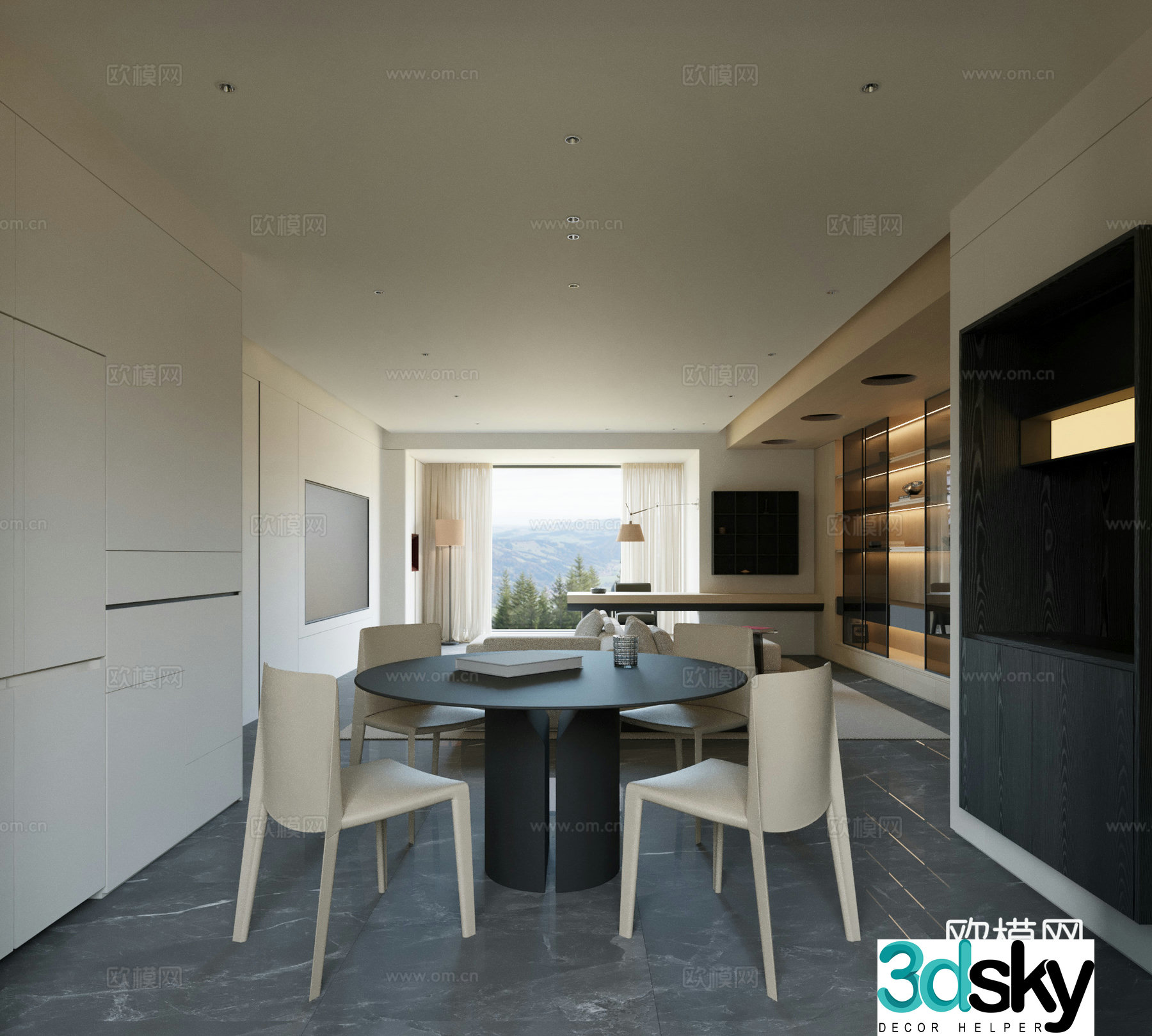Italian restaurant 3D model