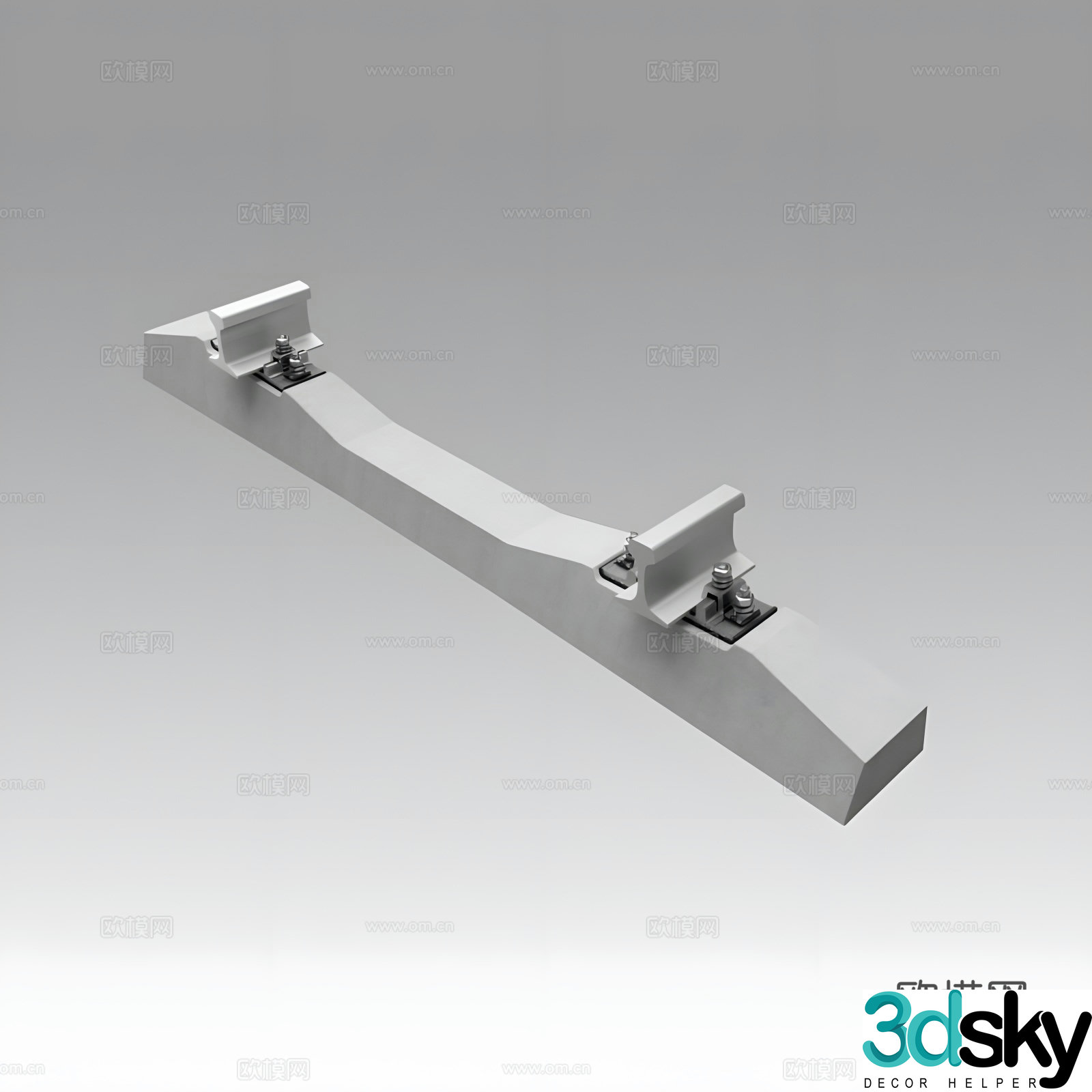 Track fastener 3D model