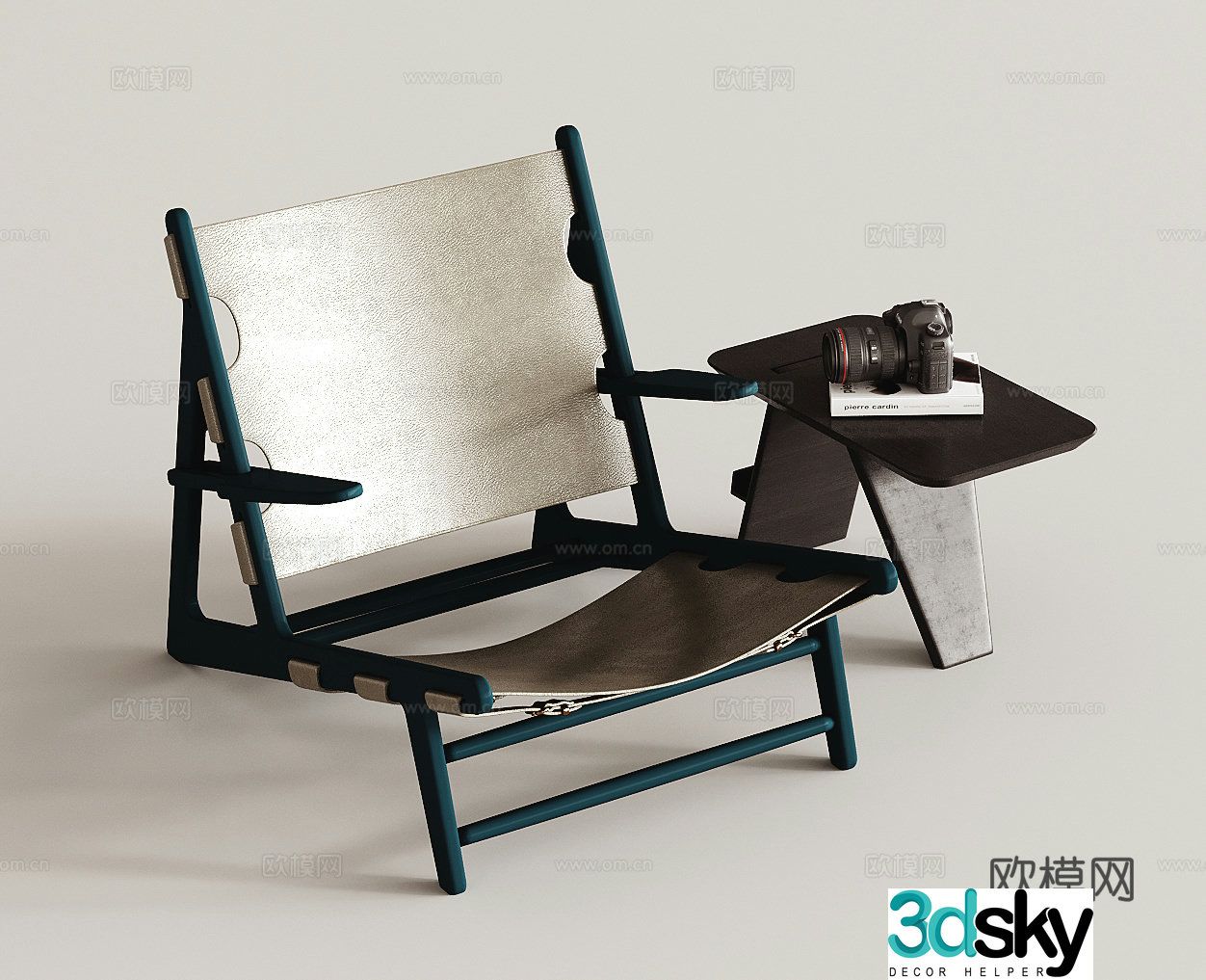 Modern casual chair 3D model