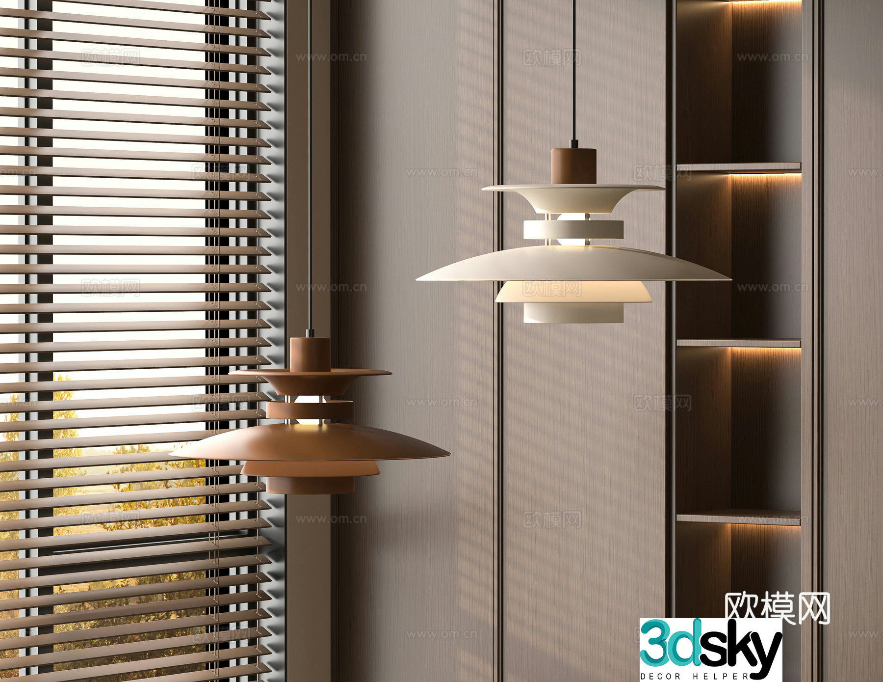 Medieval style chandelier 3d model