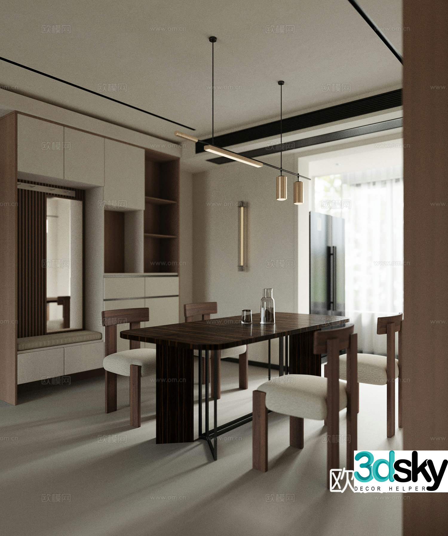 Italian restaurant 3d model