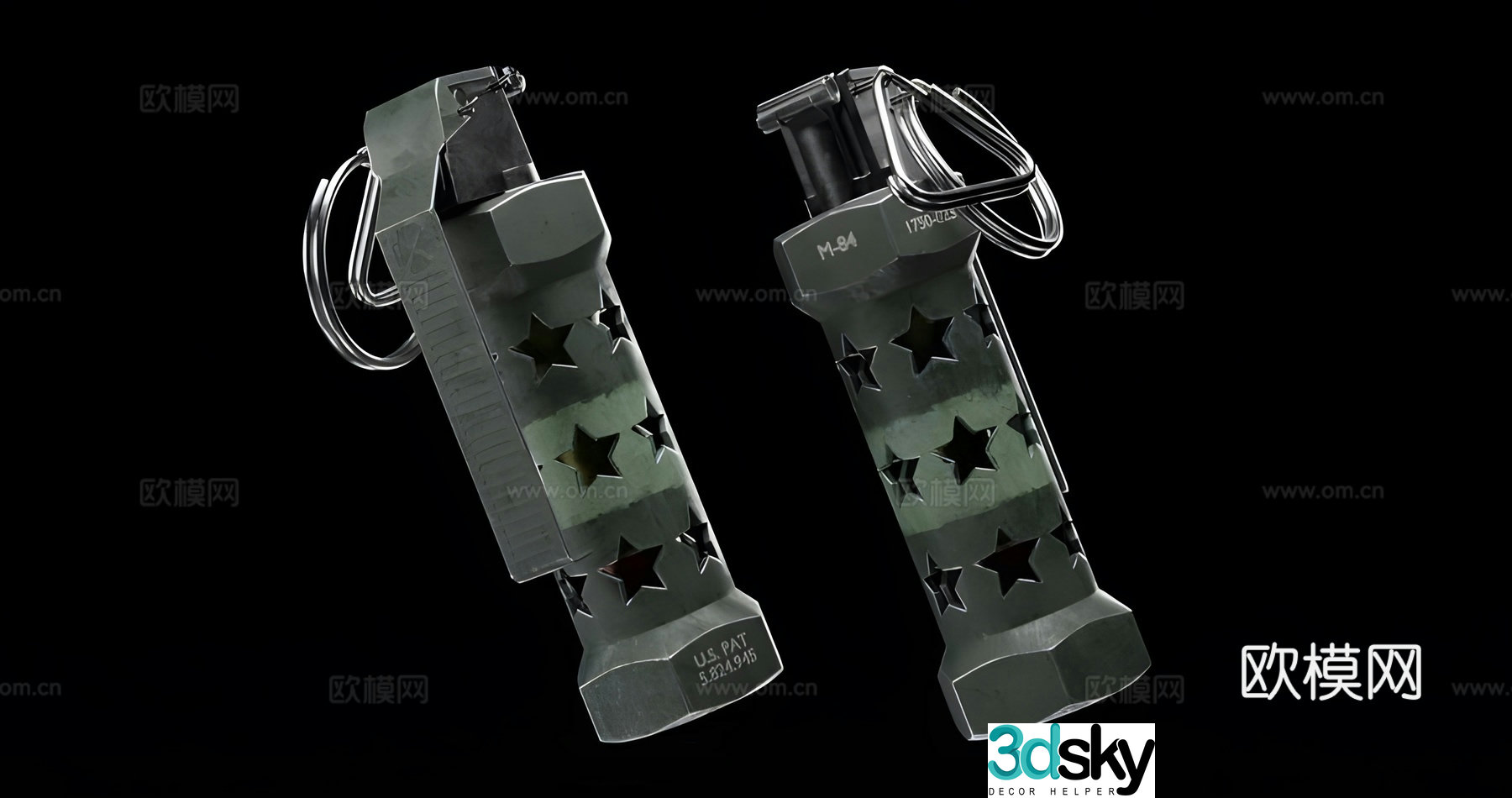 Flash bomb 3d model