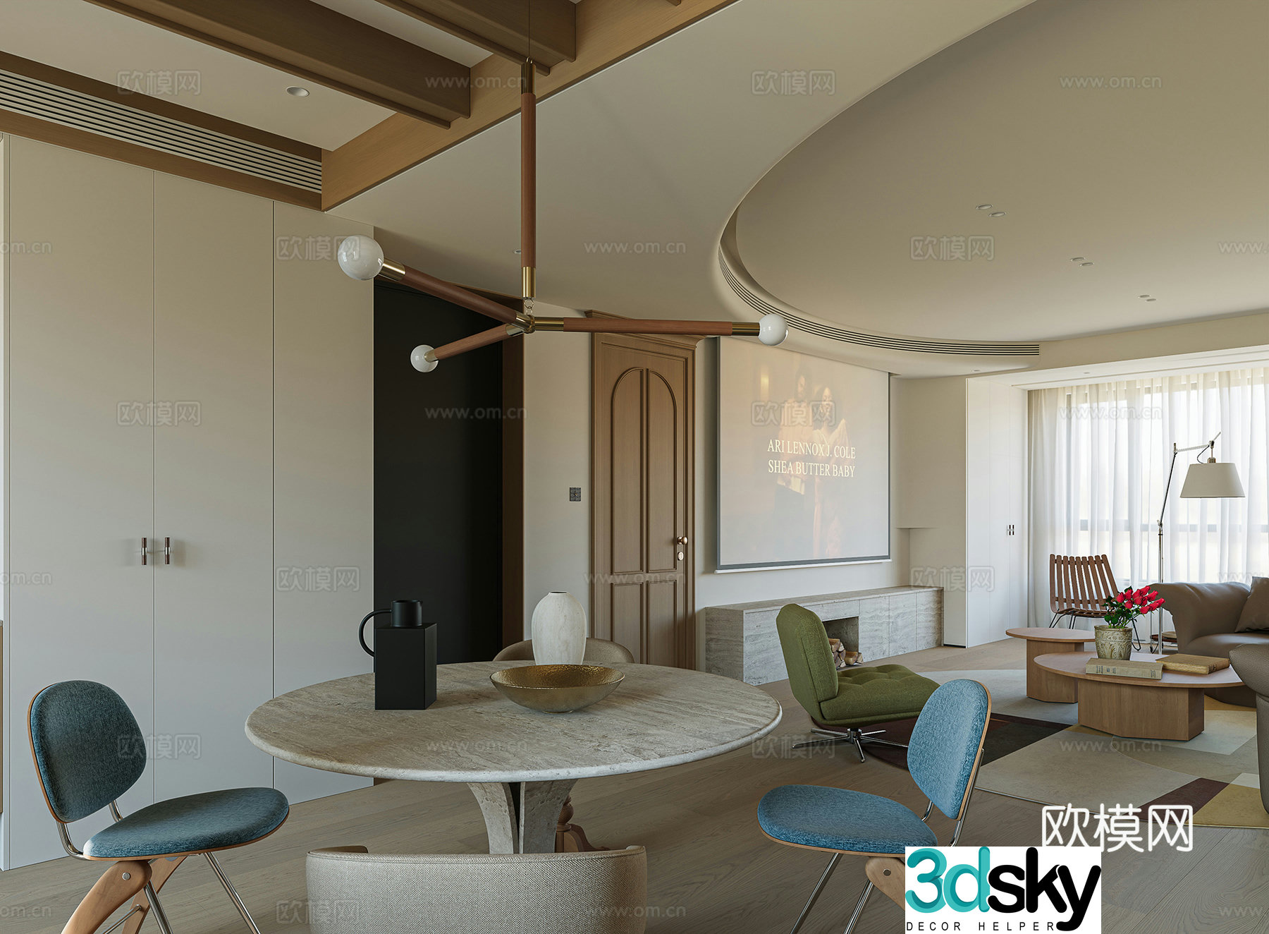 Italian restaurant 3D model