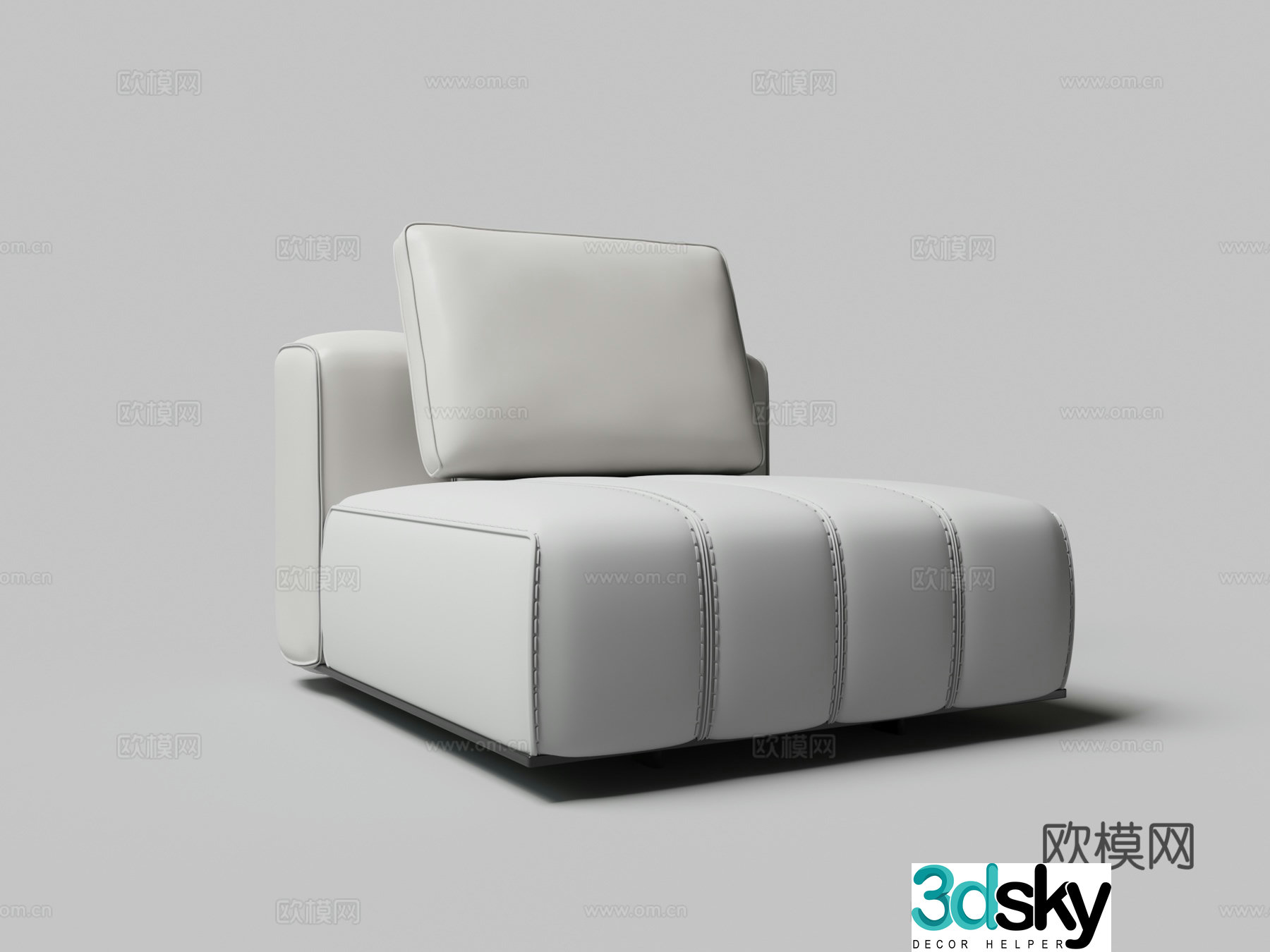 Modern single sofa 3d model
