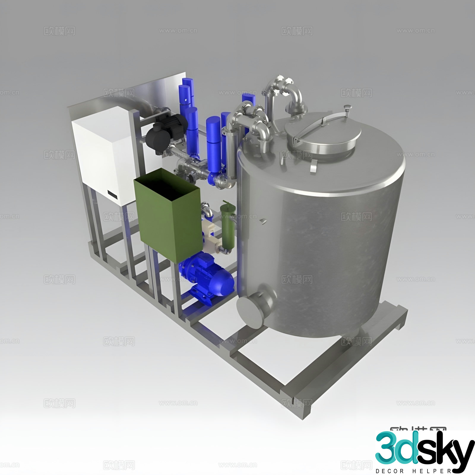 Industrial cleaning equipment 3D model