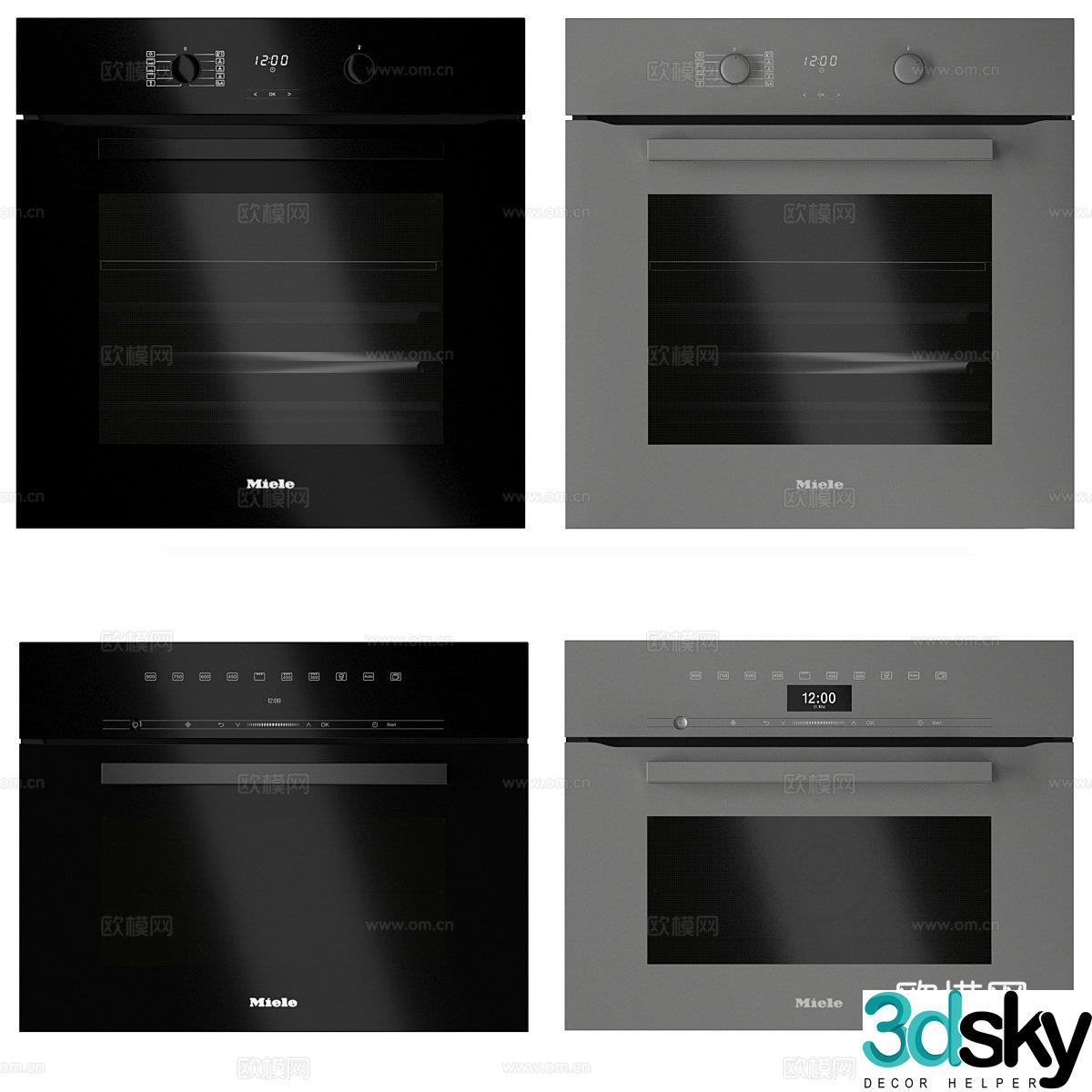 Overy microwave oven 3D model