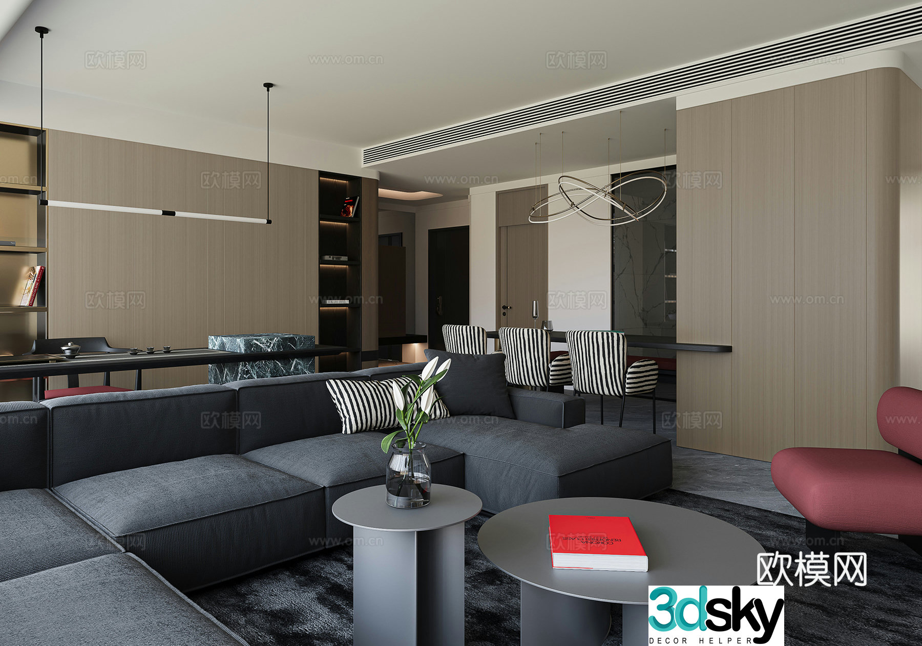 Italian restaurant 3D model