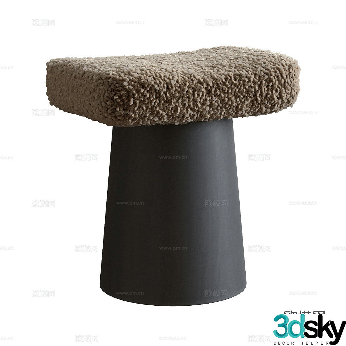 stool sofa stool 3d model