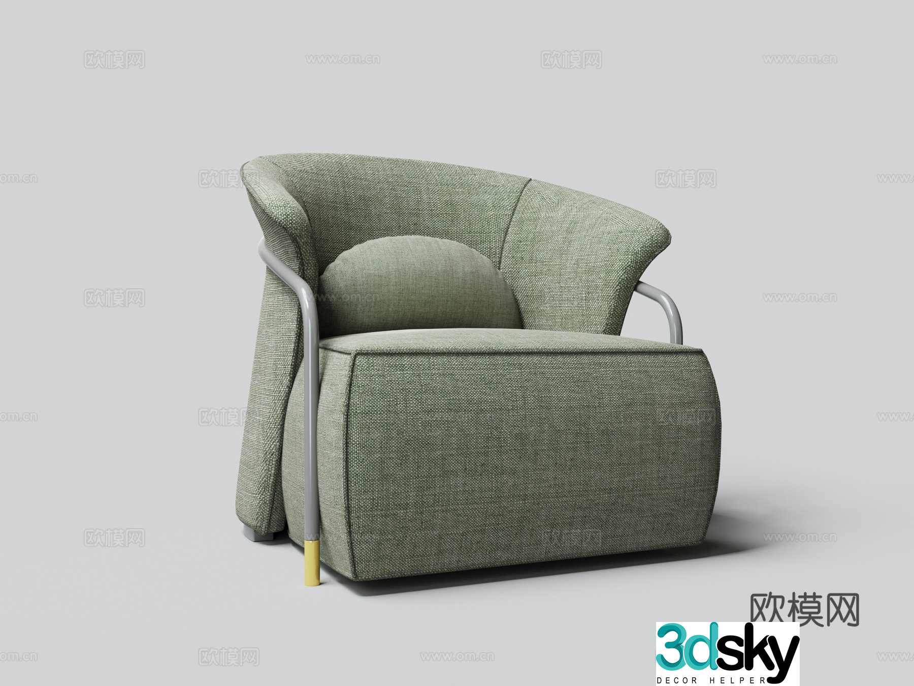 Modern single sofa 3d model