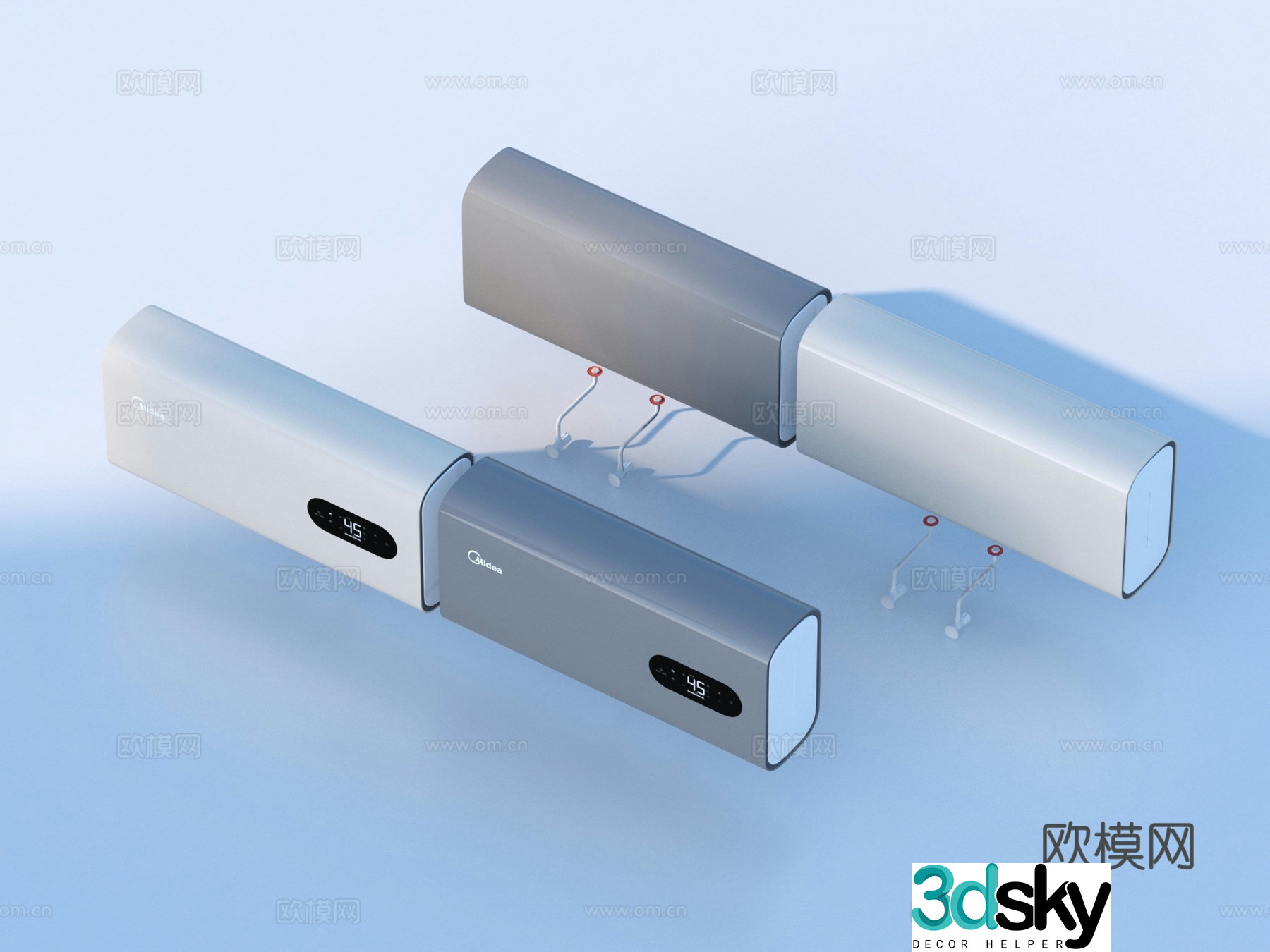 Midea Air Conditioner 3D Model