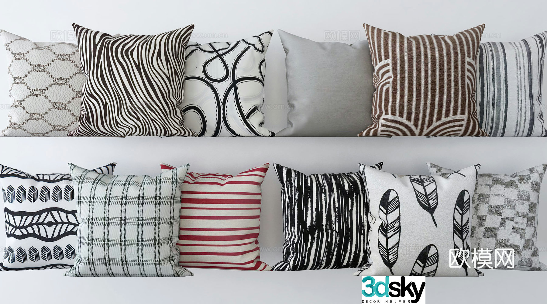 Modern pillow pillow 3d model