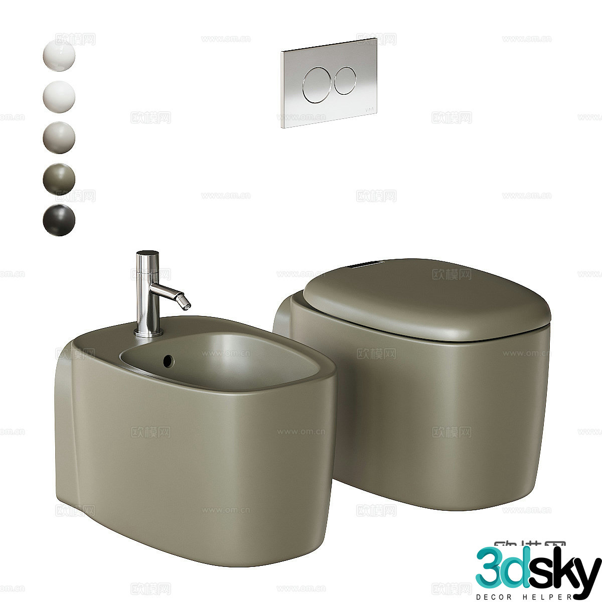 toilet 3d model
