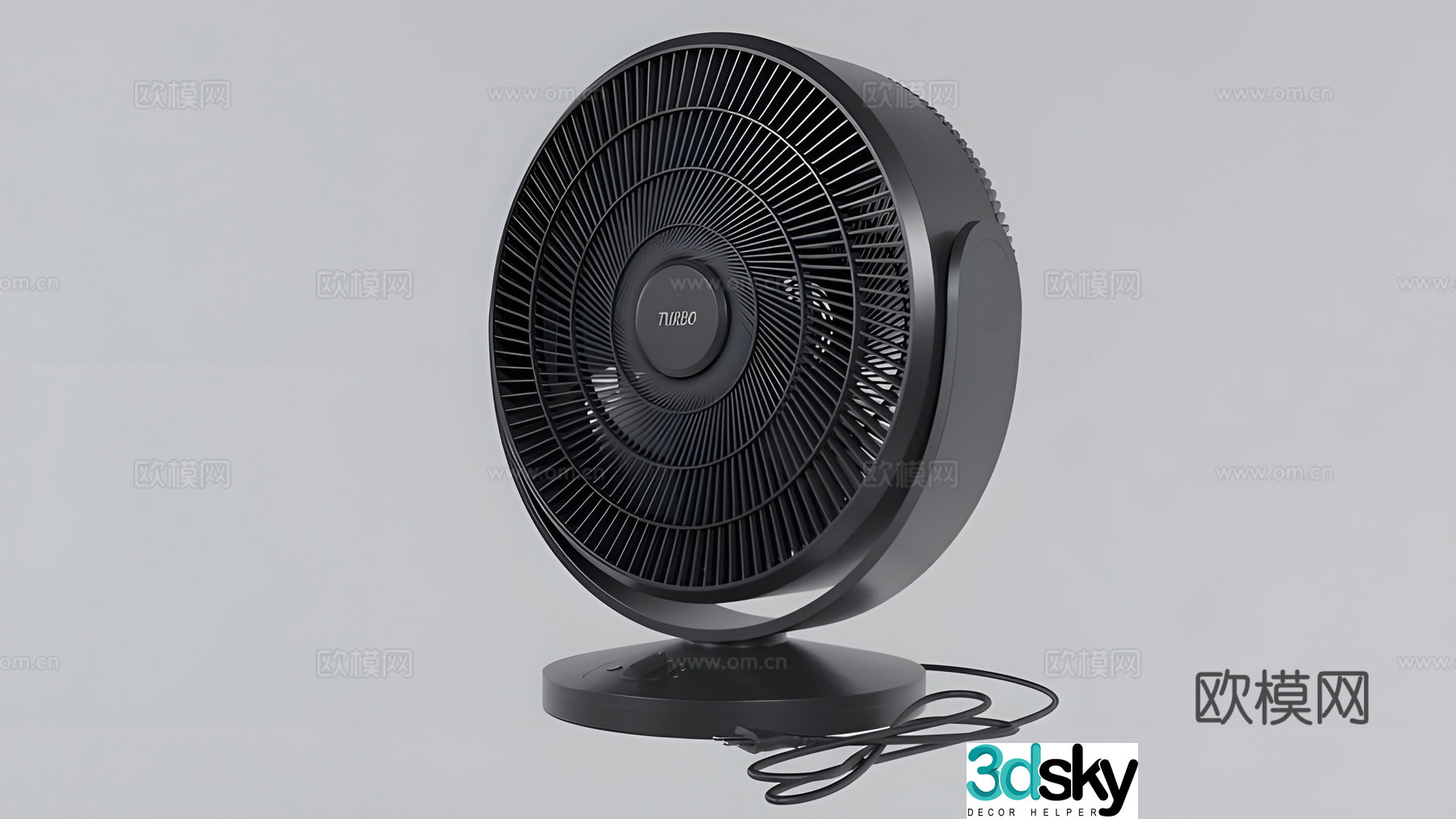 Desk fan 3d model