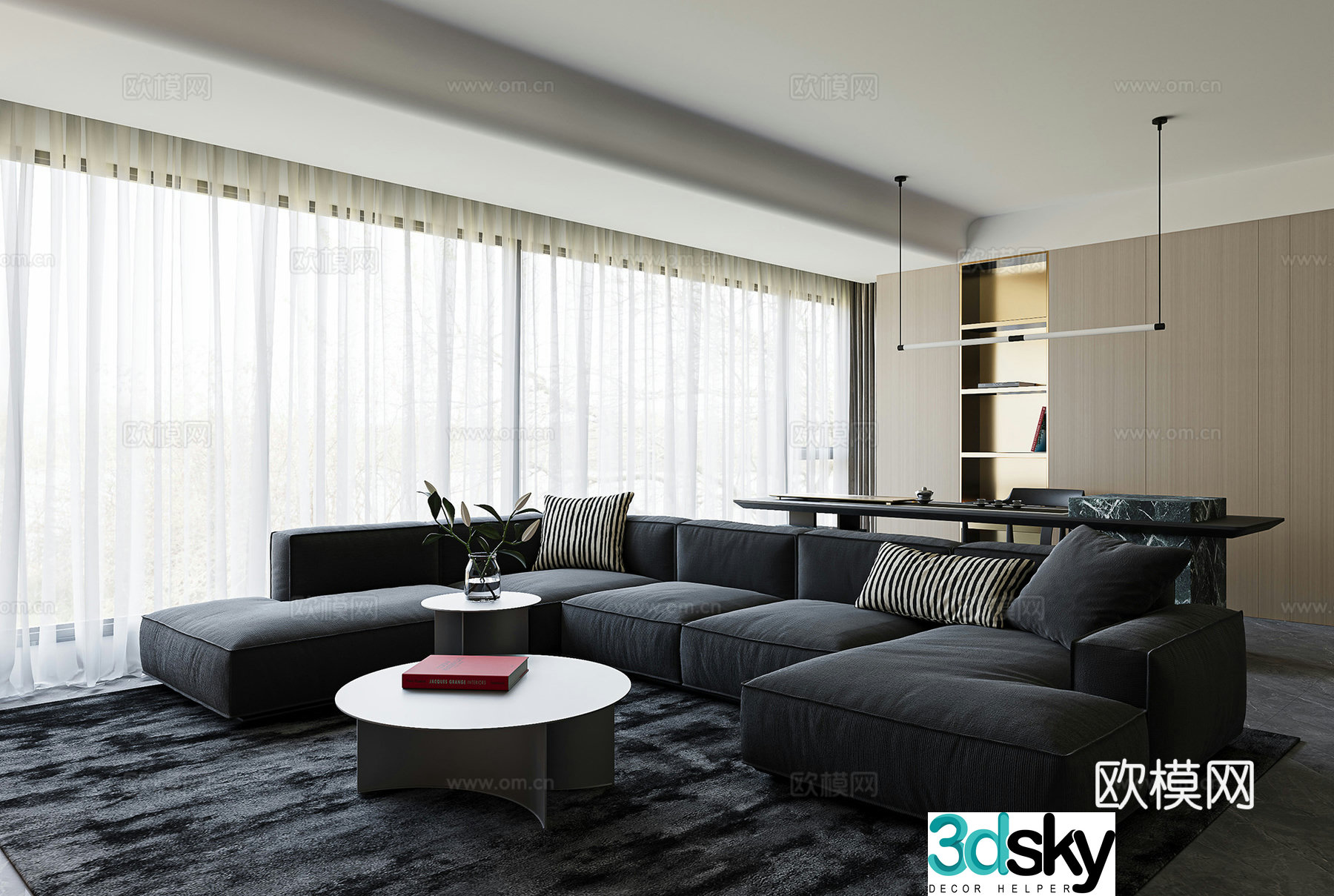 Italian living room 3d model