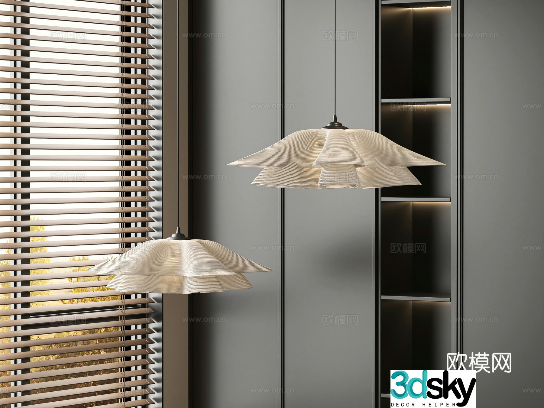 French art chandelier 3d model