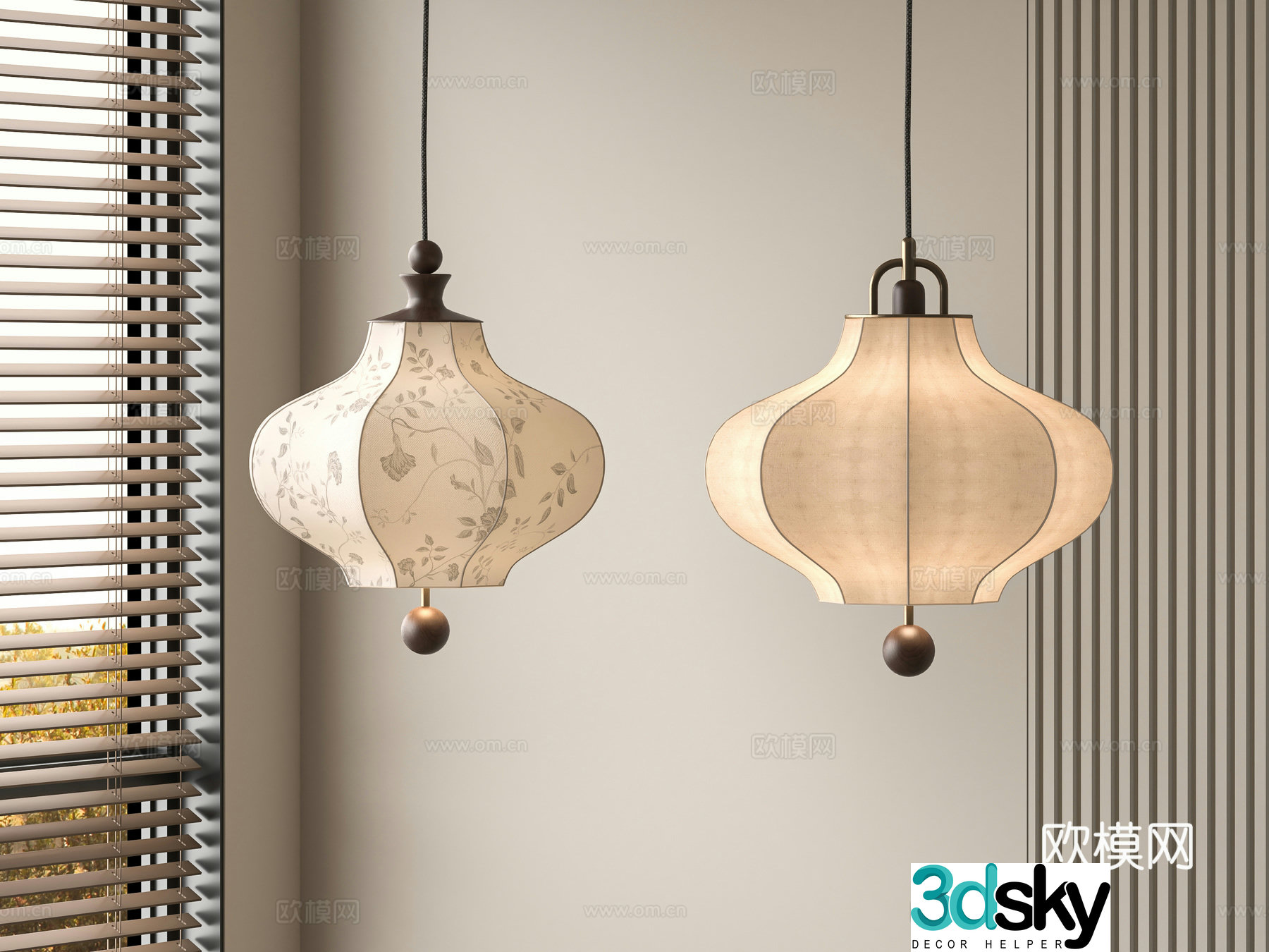 French art chandelier 3D model