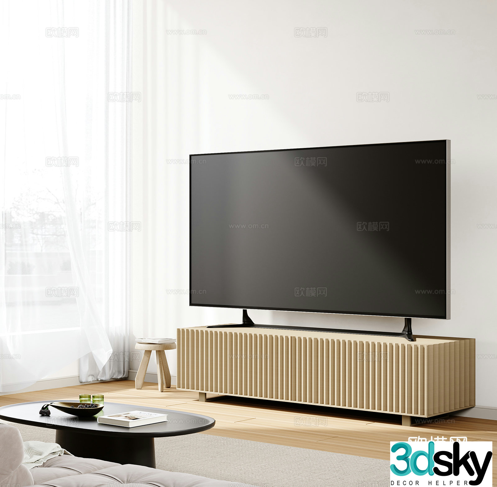 Modern TV cabinet 3d model