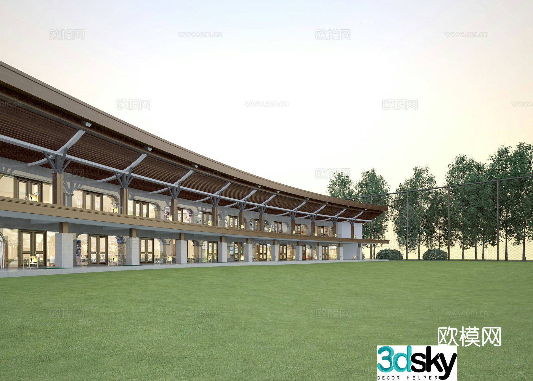 Golf Stadium 3D model