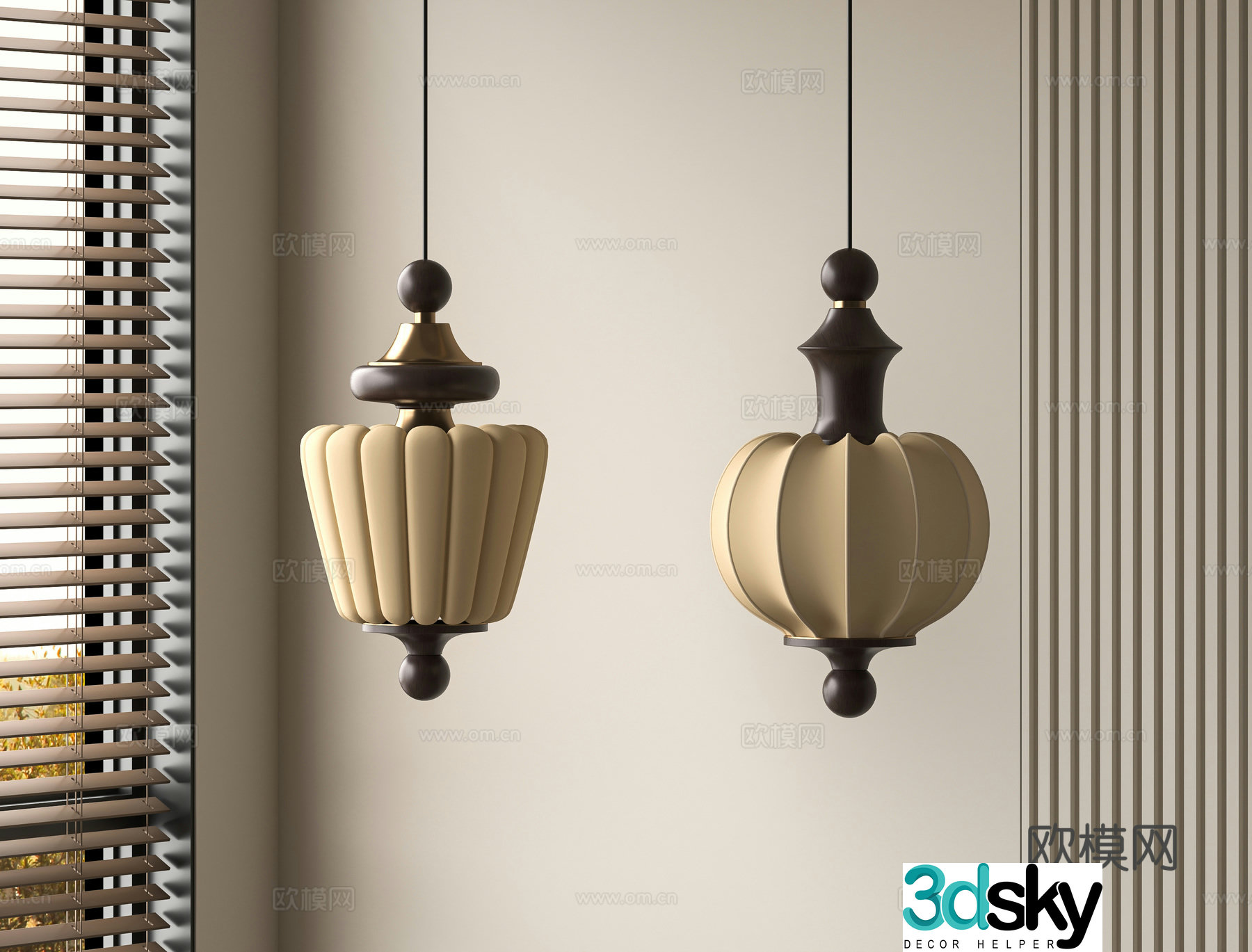 3D model of medieval style chandelier
