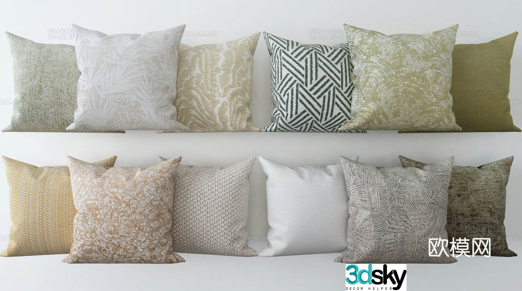 Modern pillow pillow 3d model