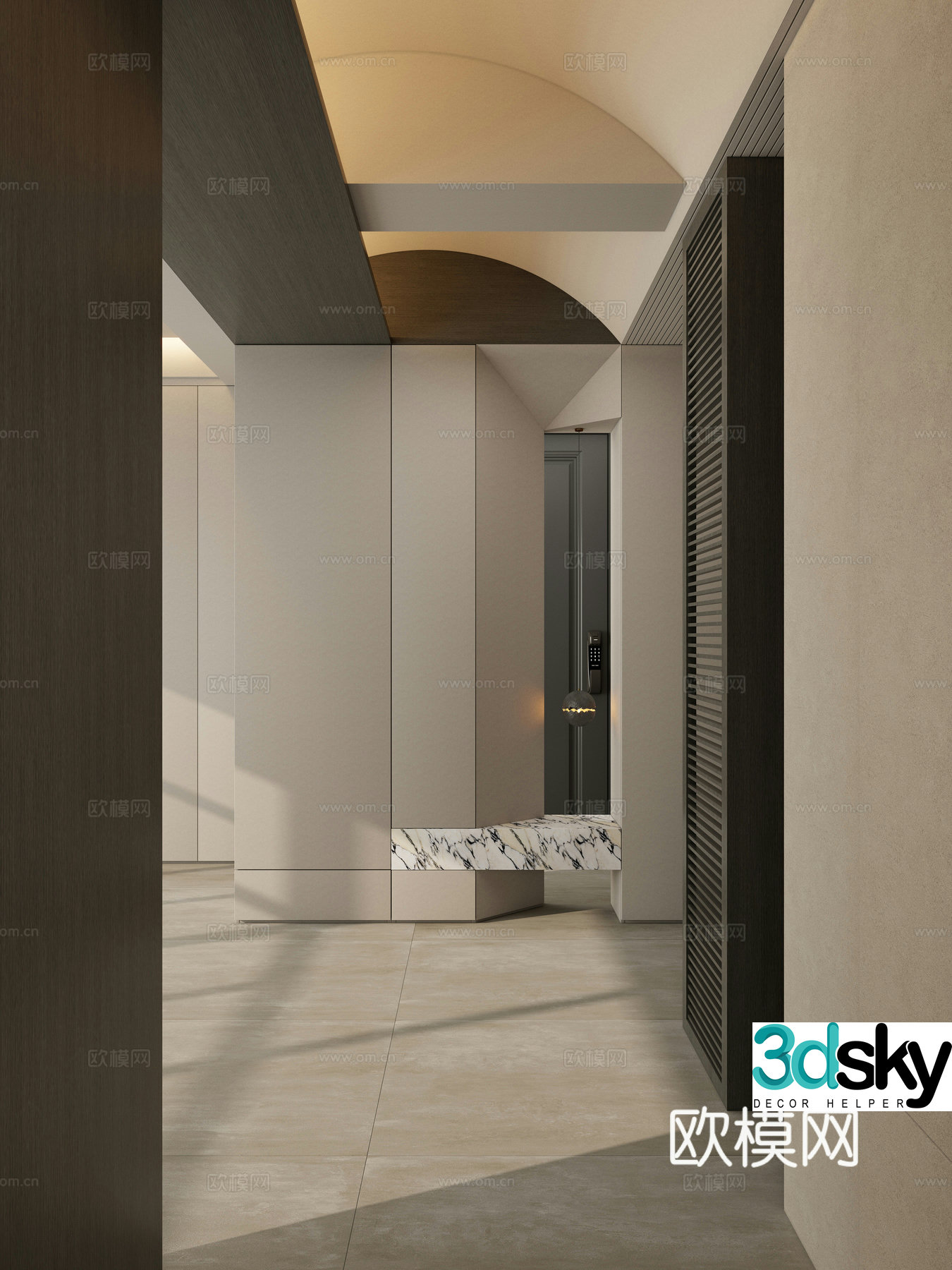 Italian style entrance entrance 3D model