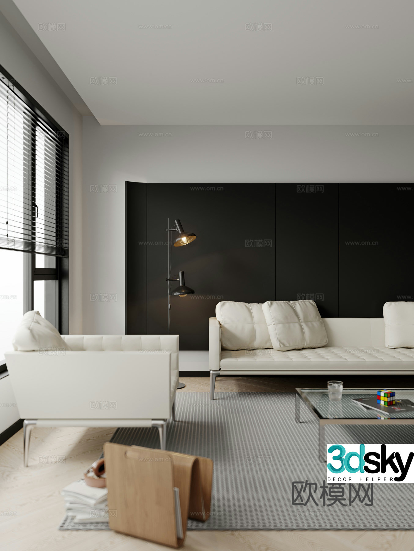 Modern living room 3d model