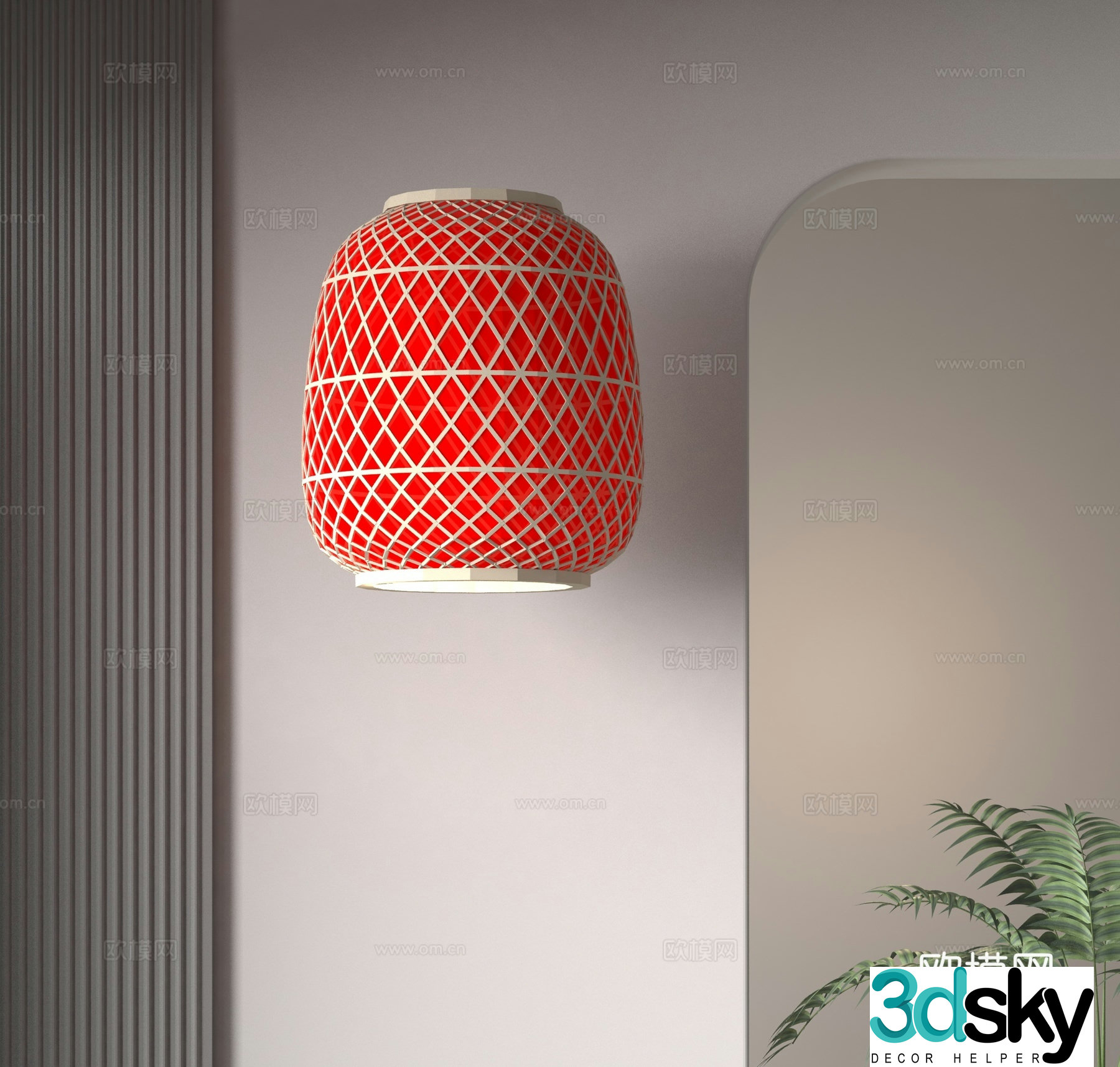 Chinese lantern 3d model