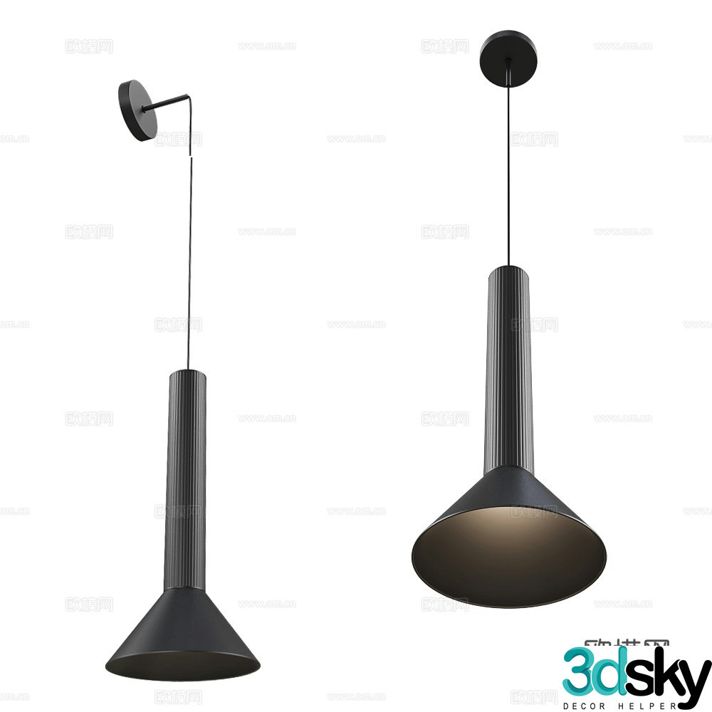 Stilfort chandelier black chandelier 3d model