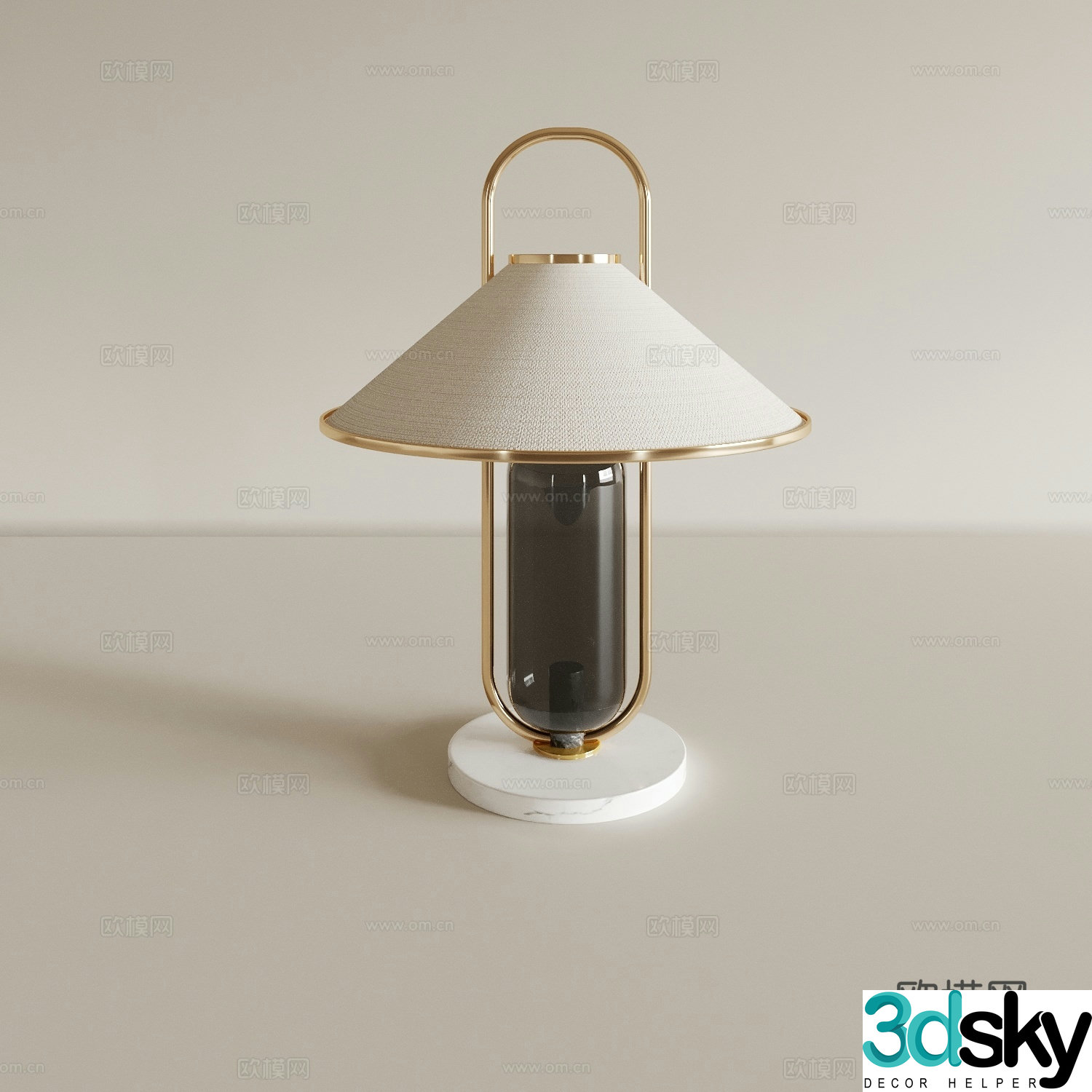 Modern desk lamp bedside lamp 3d model